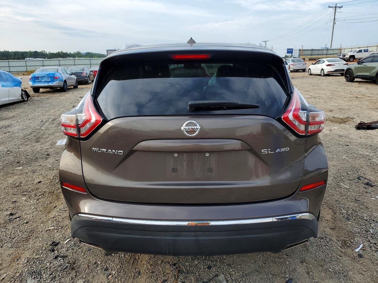 2015 Nissan Murano Sl Brown vin: 5N1AZ2MH6FN248704