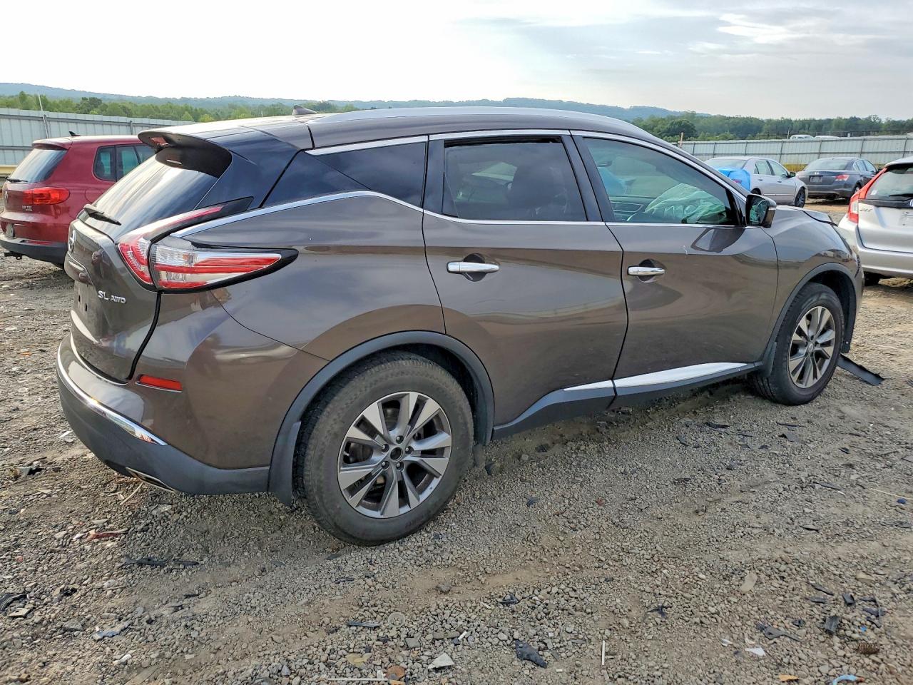 2015 Nissan Murano Sl Brown vin: 5N1AZ2MH6FN248704