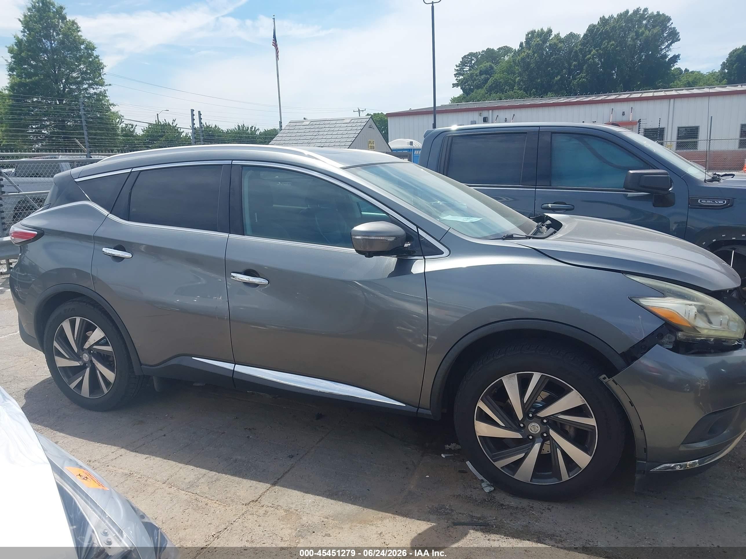 2015 Nissan Murano Platinum Gray vin: 5N1AZ2MH6FN255071