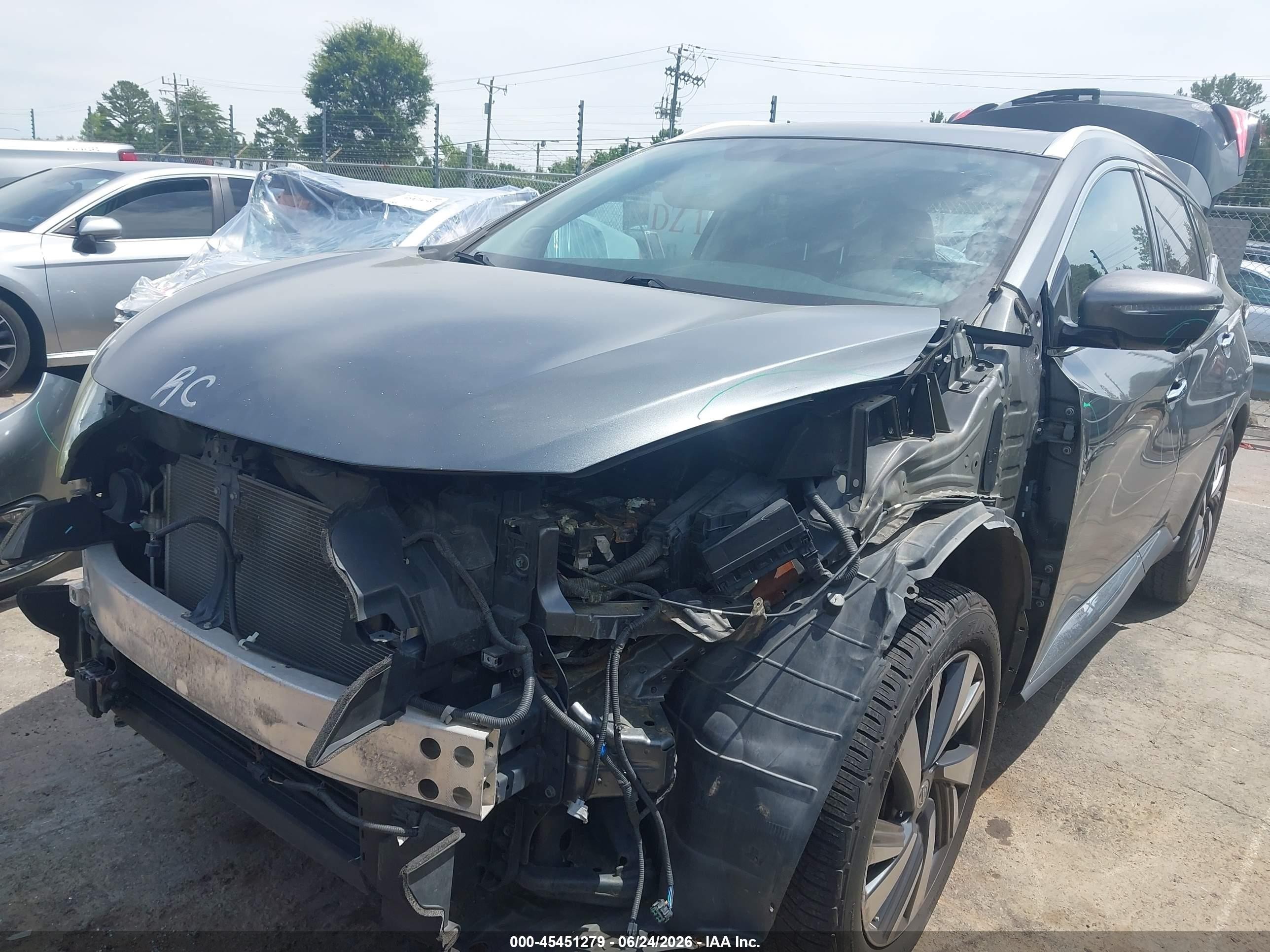 2015 Nissan Murano Platinum Gray vin: 5N1AZ2MH6FN255071