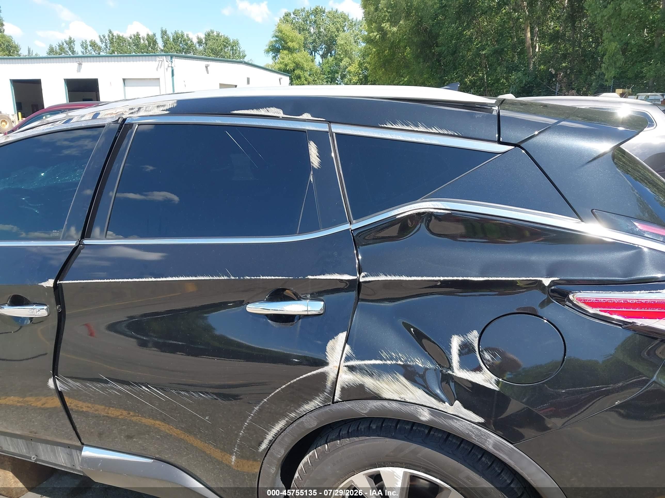 2015 Nissan Murano Sl Black vin: 5N1AZ2MH6FN261517