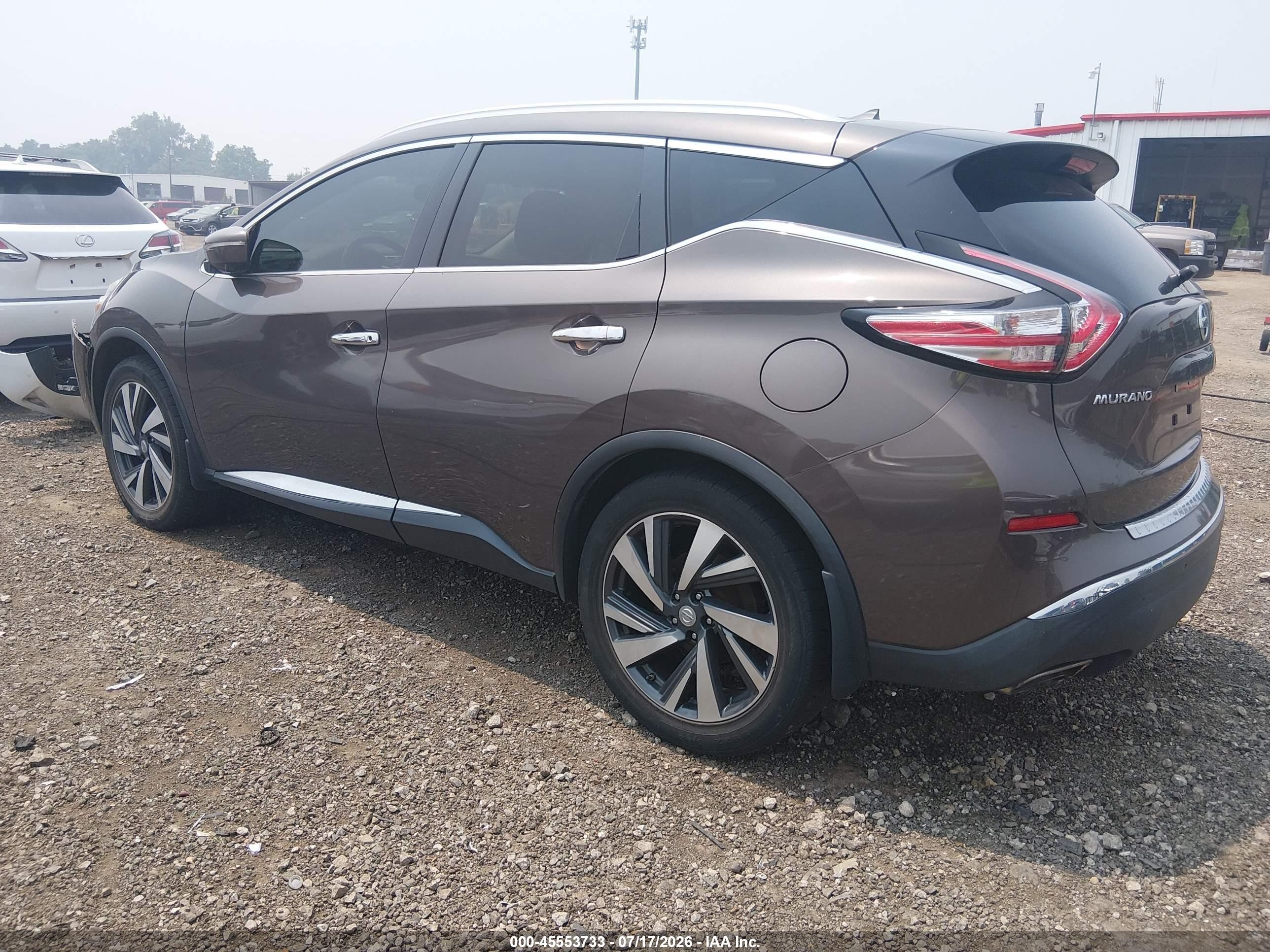 2015 Nissan Murano Platinum Gray vin: 5N1AZ2MH6FN266264