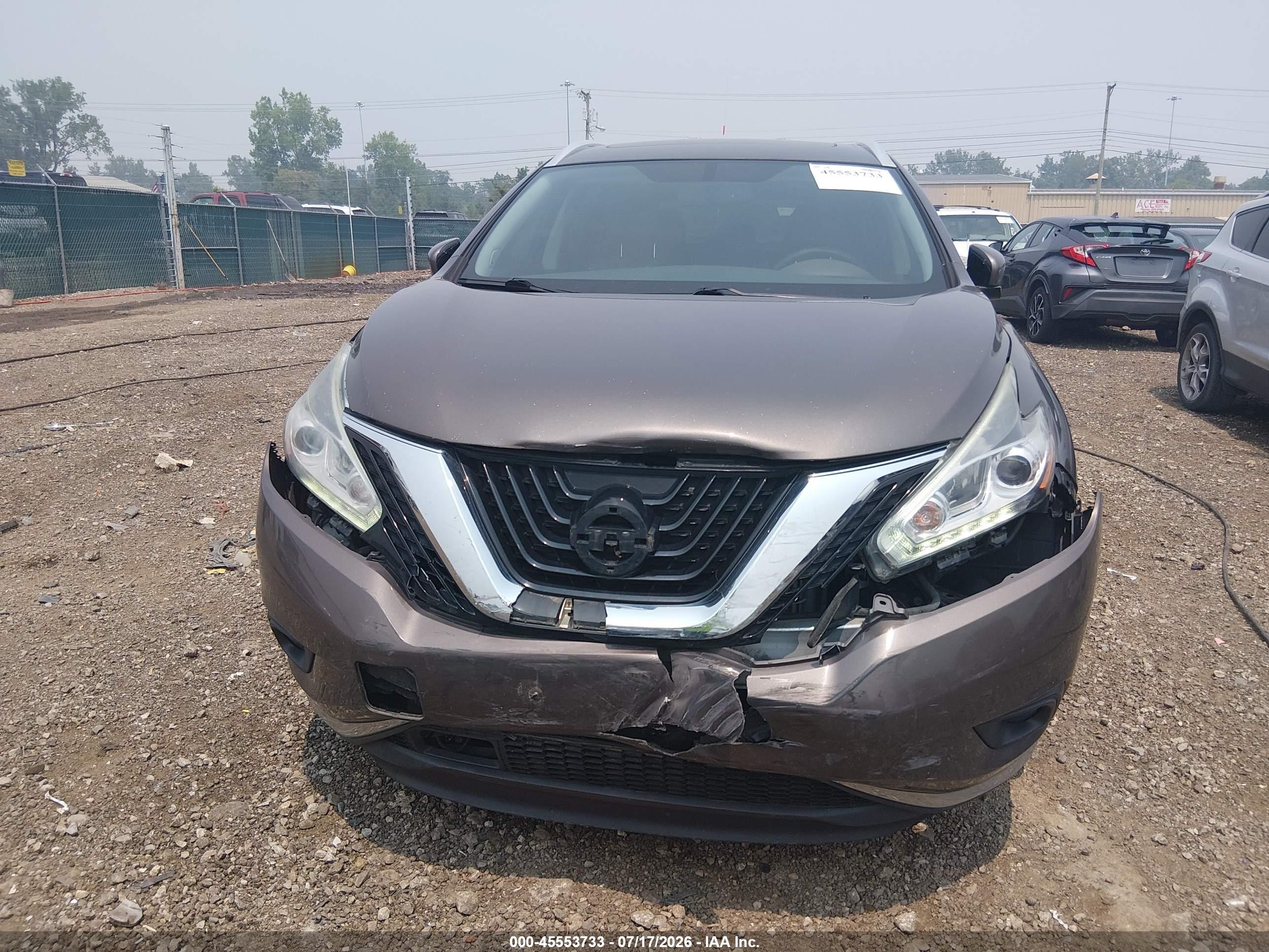 2015 Nissan Murano Platinum Gray vin: 5N1AZ2MH6FN266264