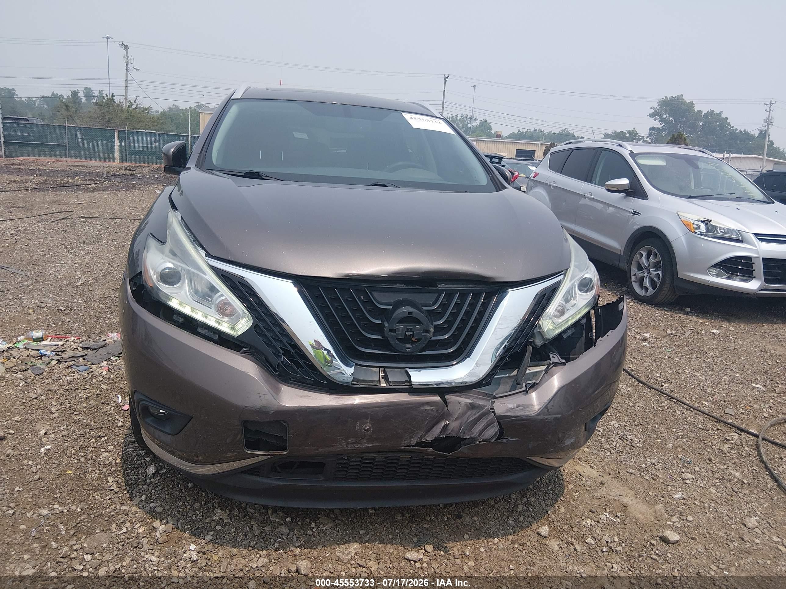 2015 Nissan Murano Platinum Gray vin: 5N1AZ2MH6FN266264