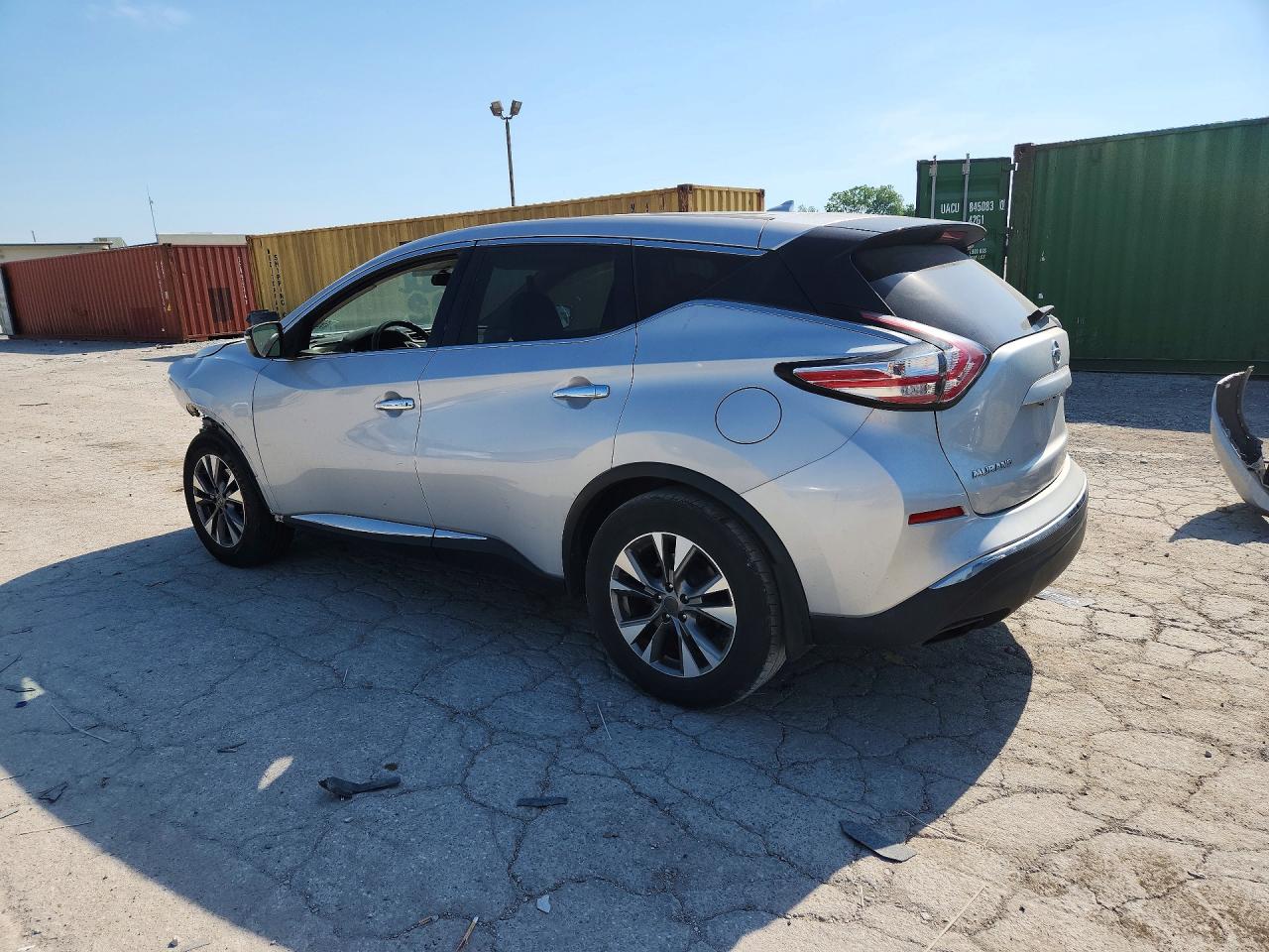 2015 Nissan Murano S Silver vin: 5N1AZ2MH6FN275529