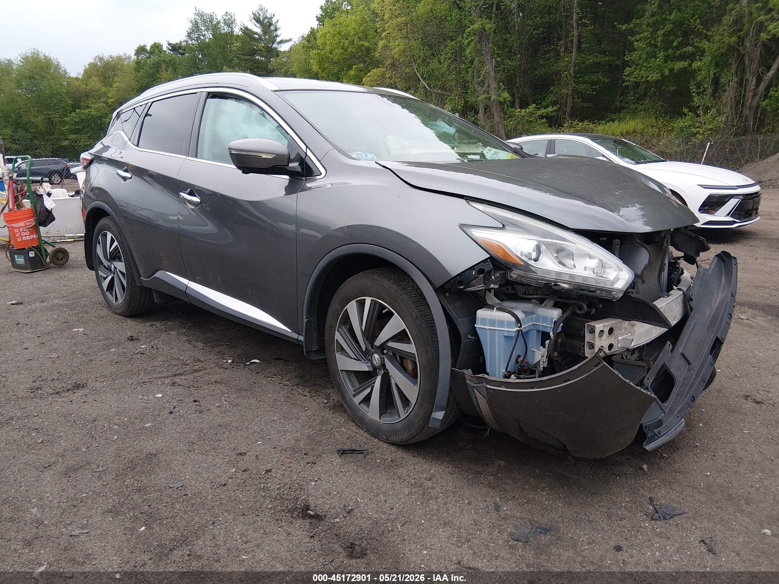 2015 Nissan Murano Platinum Серый vin: 5N1AZ2MH6FN275823