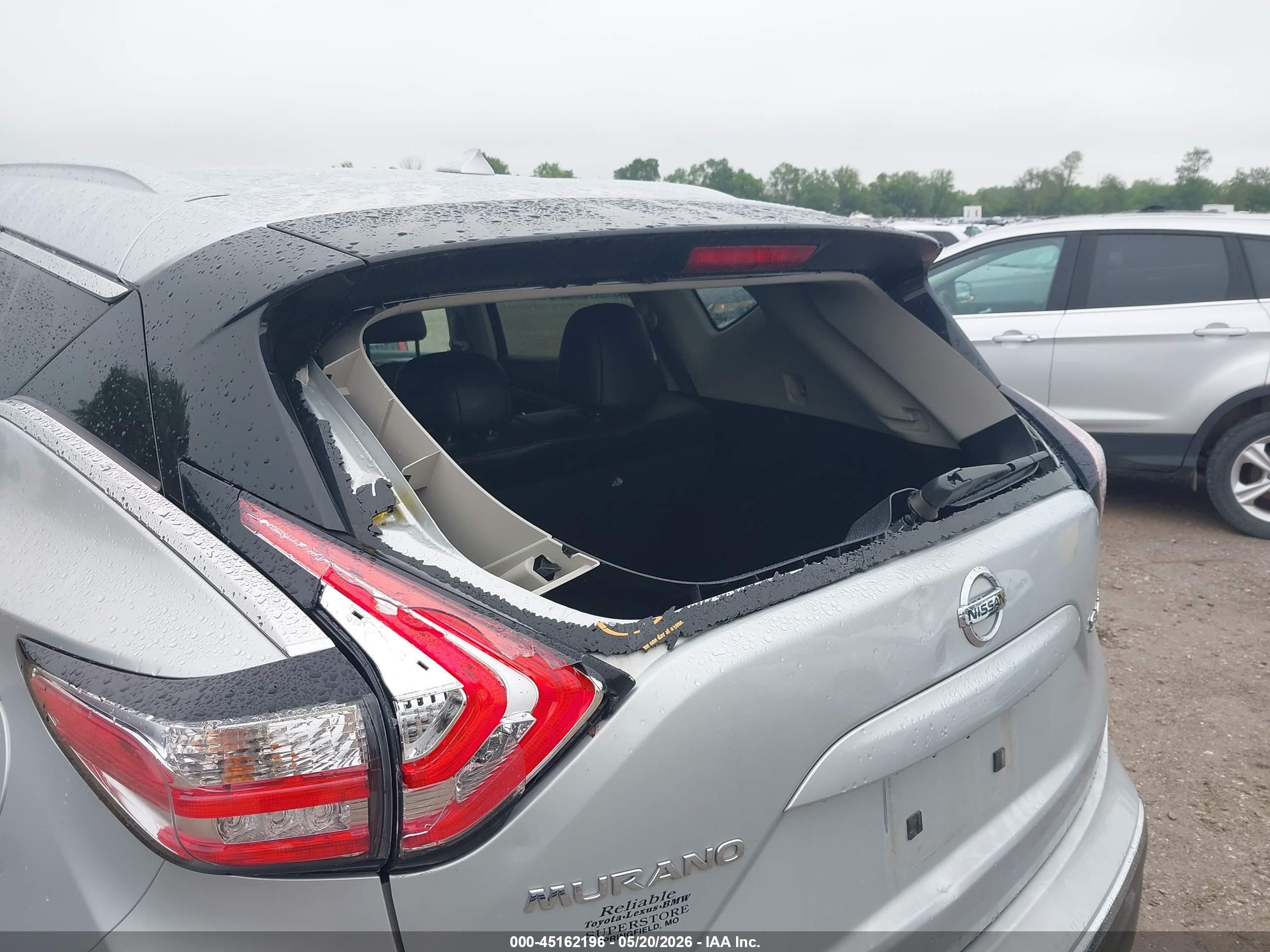 2015 Nissan Murano Sl Silver vin: 5N1AZ2MH6FN277409