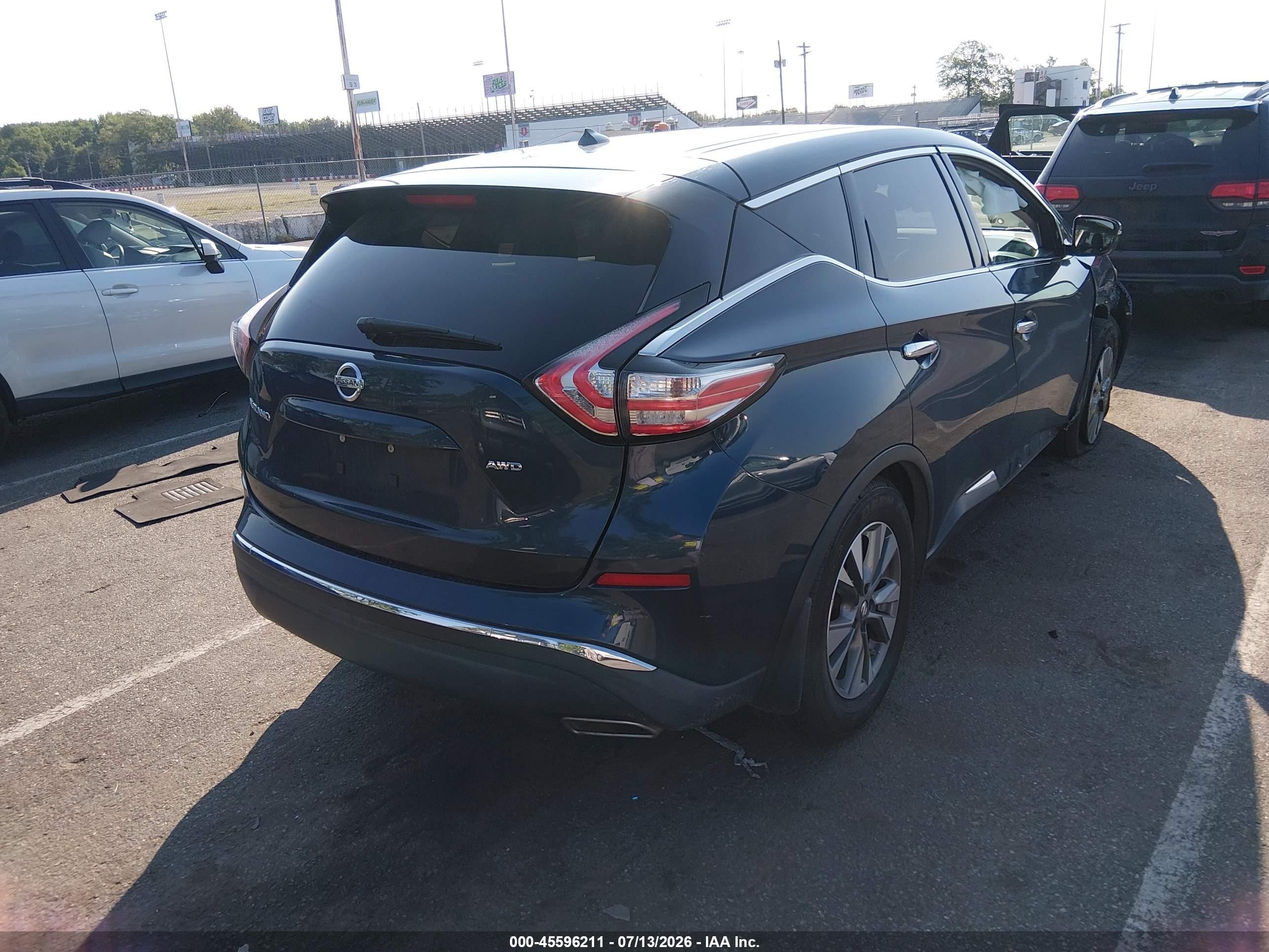 2015 Nissan Murano S Серый vin: 5N1AZ2MH6FN280603