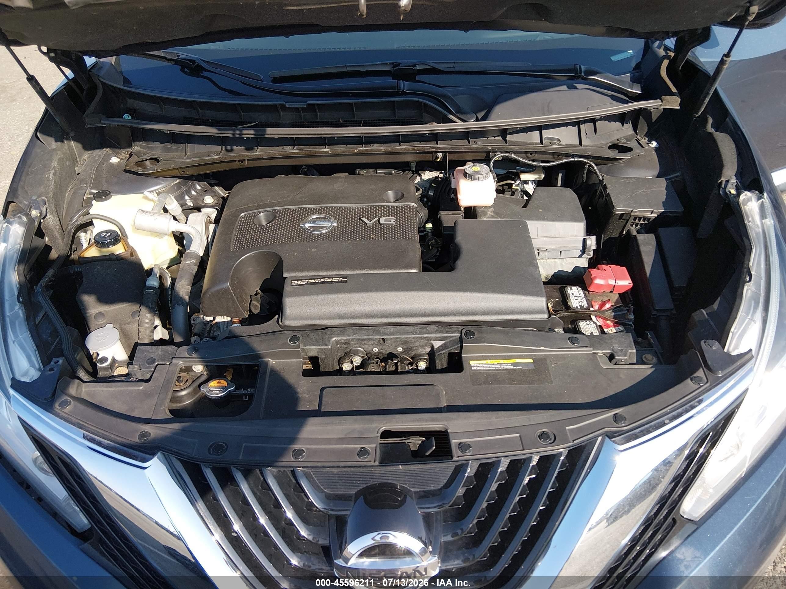 2015 Nissan Murano S Серый vin: 5N1AZ2MH6FN280603