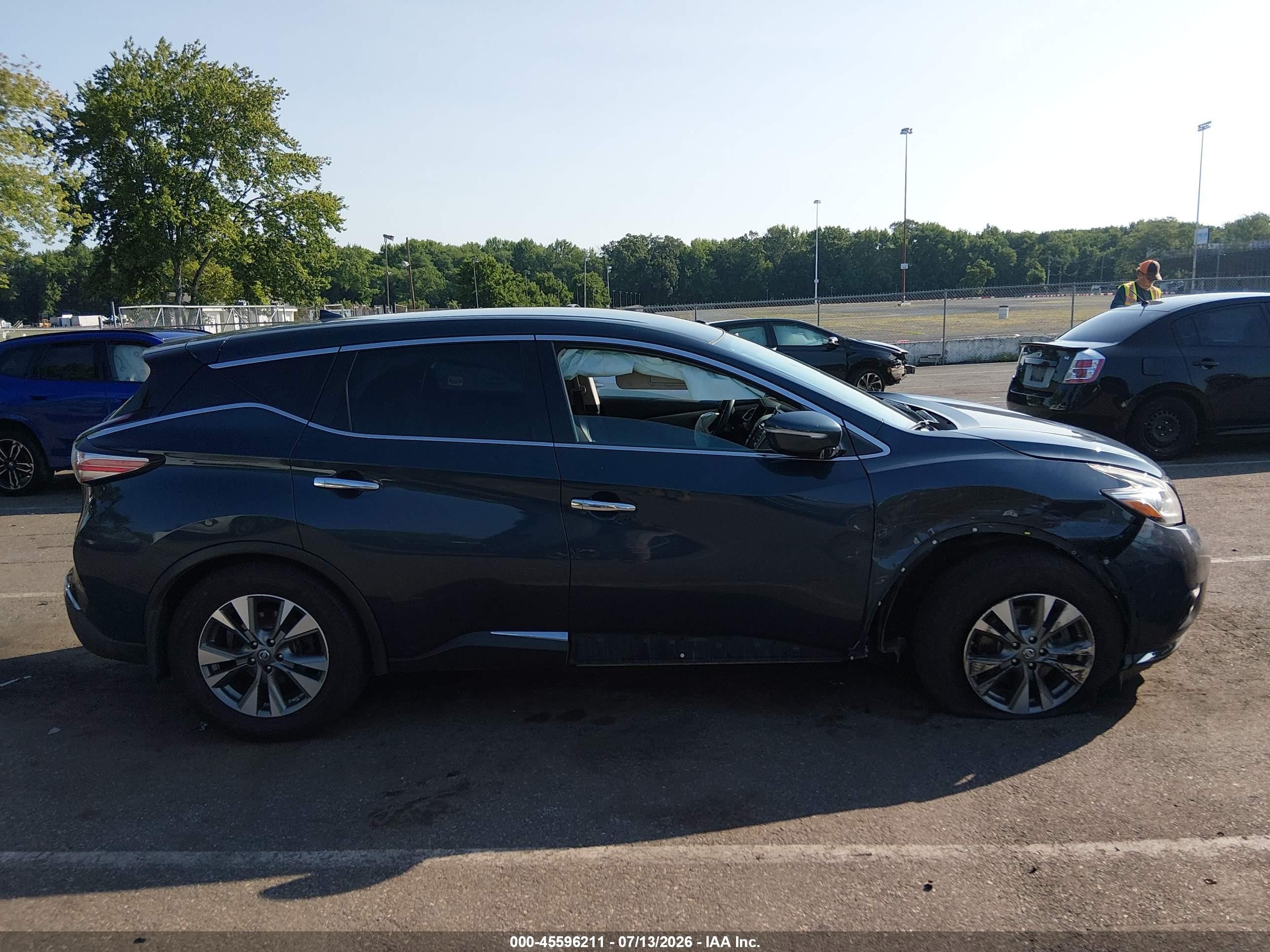 2015 Nissan Murano S Серый vin: 5N1AZ2MH6FN280603