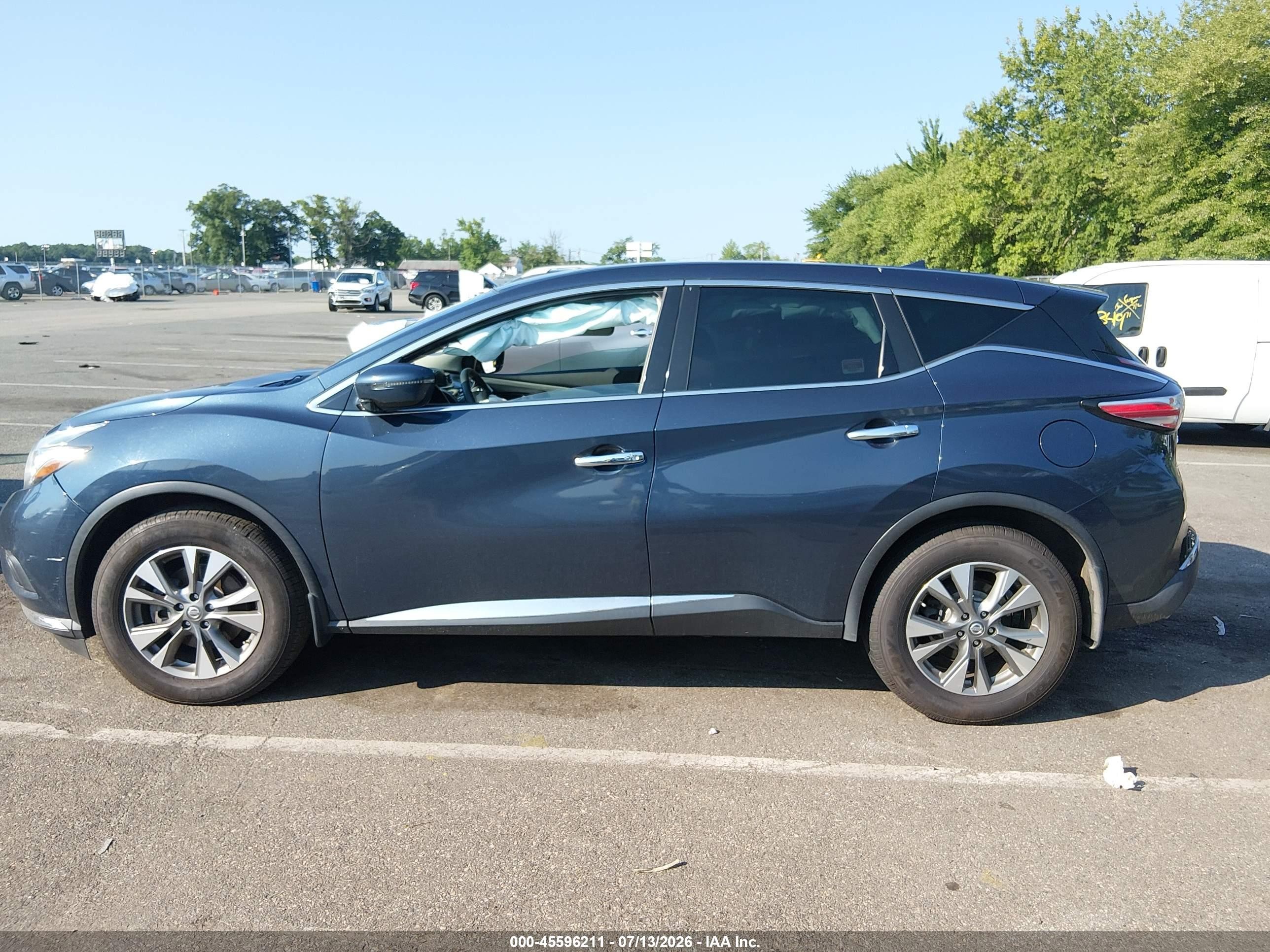 2015 Nissan Murano S Серый vin: 5N1AZ2MH6FN280603