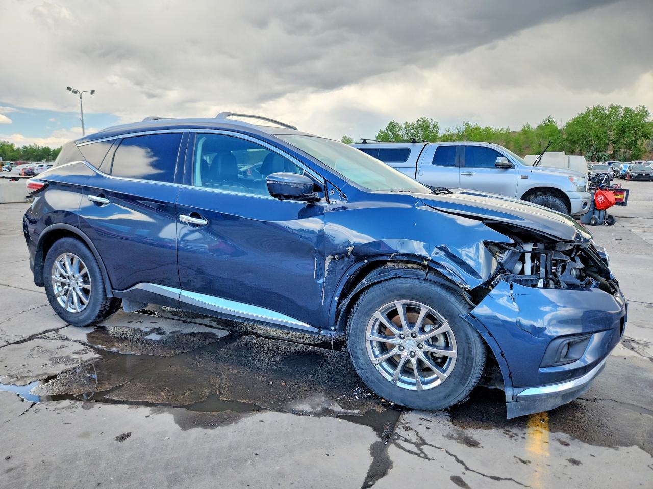 2015 Nissan Murano Sl Синий vin: 5N1AZ2MH6FN287339