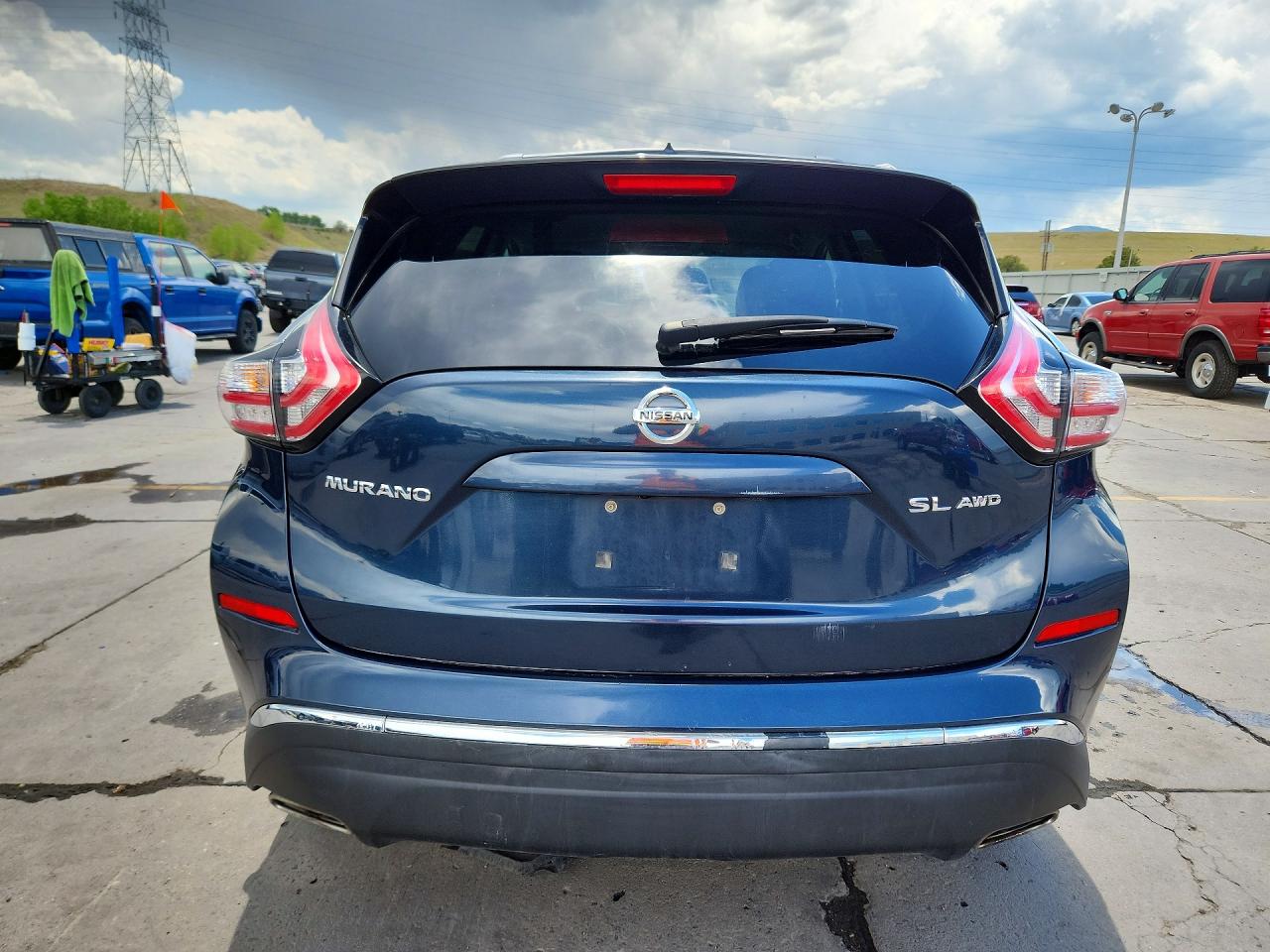2015 Nissan Murano Sl Синий vin: 5N1AZ2MH6FN287339