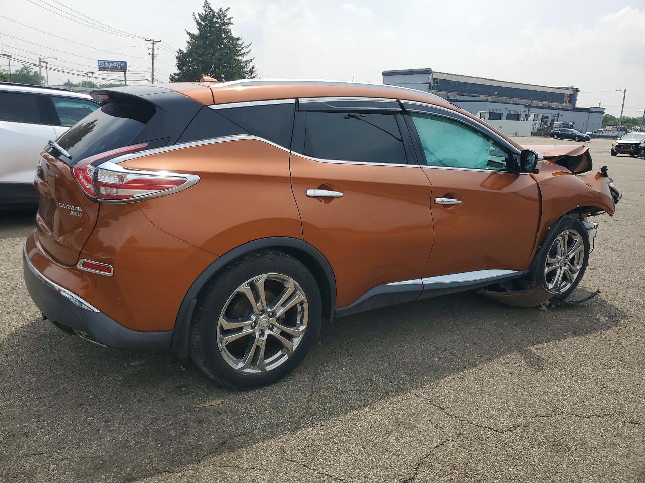 2015 Nissan Murano Platinum Orange vin: 5N1AZ2MH6FN287387