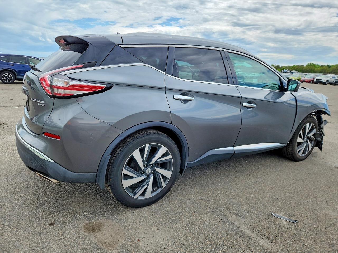 2015 Nissan Murano Platinum Серый vin: 5N1AZ2MH6FN287518