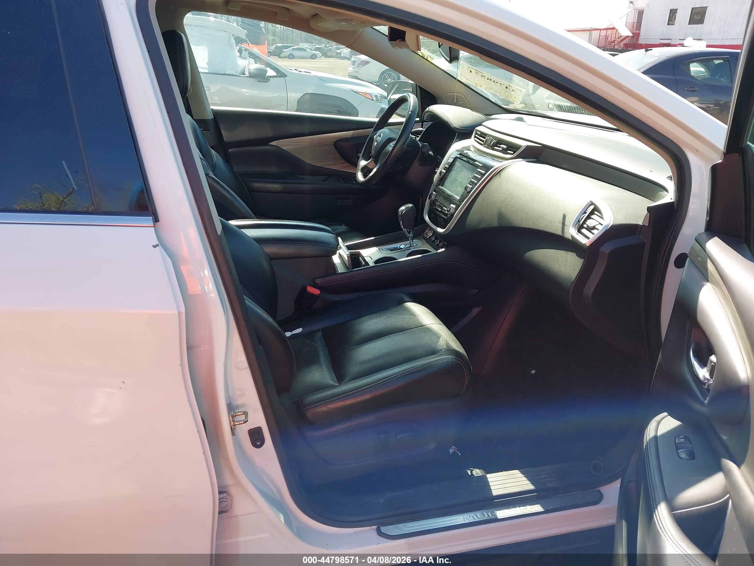 2017 Nissan Murano Platinum Белый vin: 5N1AZ2MH6HN178690