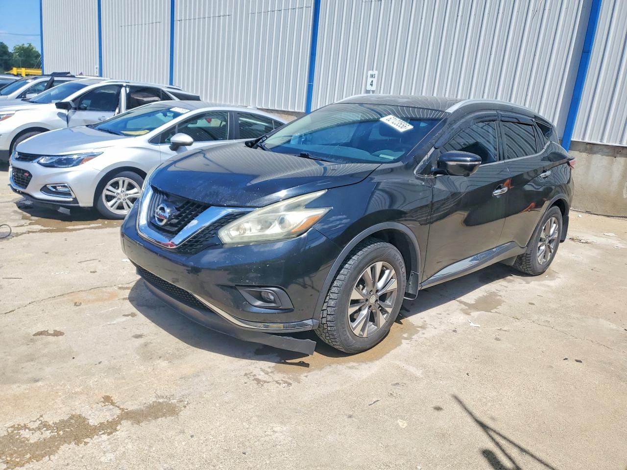 2015 Nissan Murano Sl Black vin: 5N1AZ2MH7FN208678