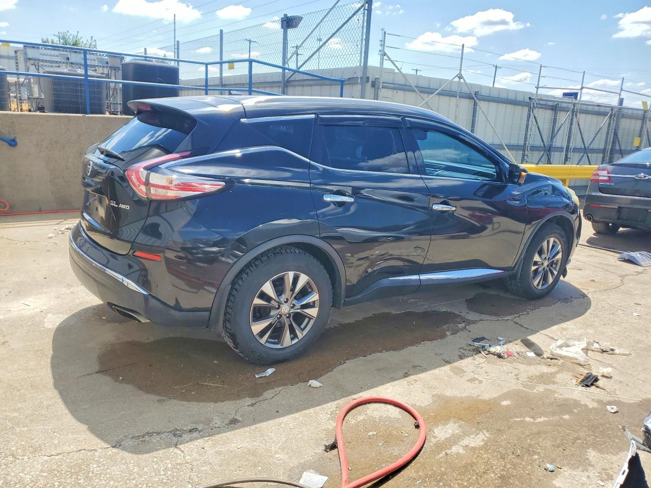 2015 Nissan Murano Sl Black vin: 5N1AZ2MH7FN208678