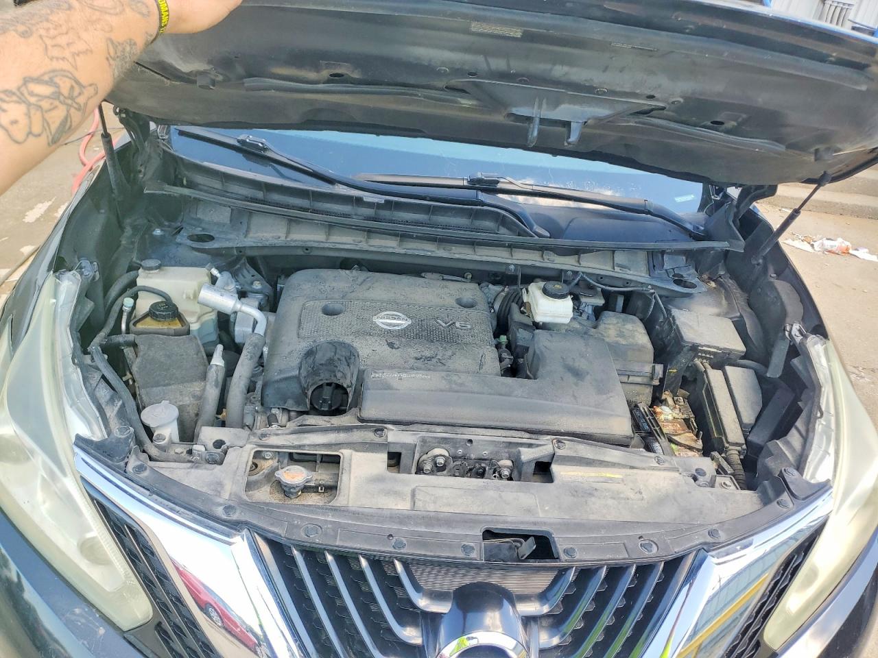 2015 Nissan Murano Sl Black vin: 5N1AZ2MH7FN208678