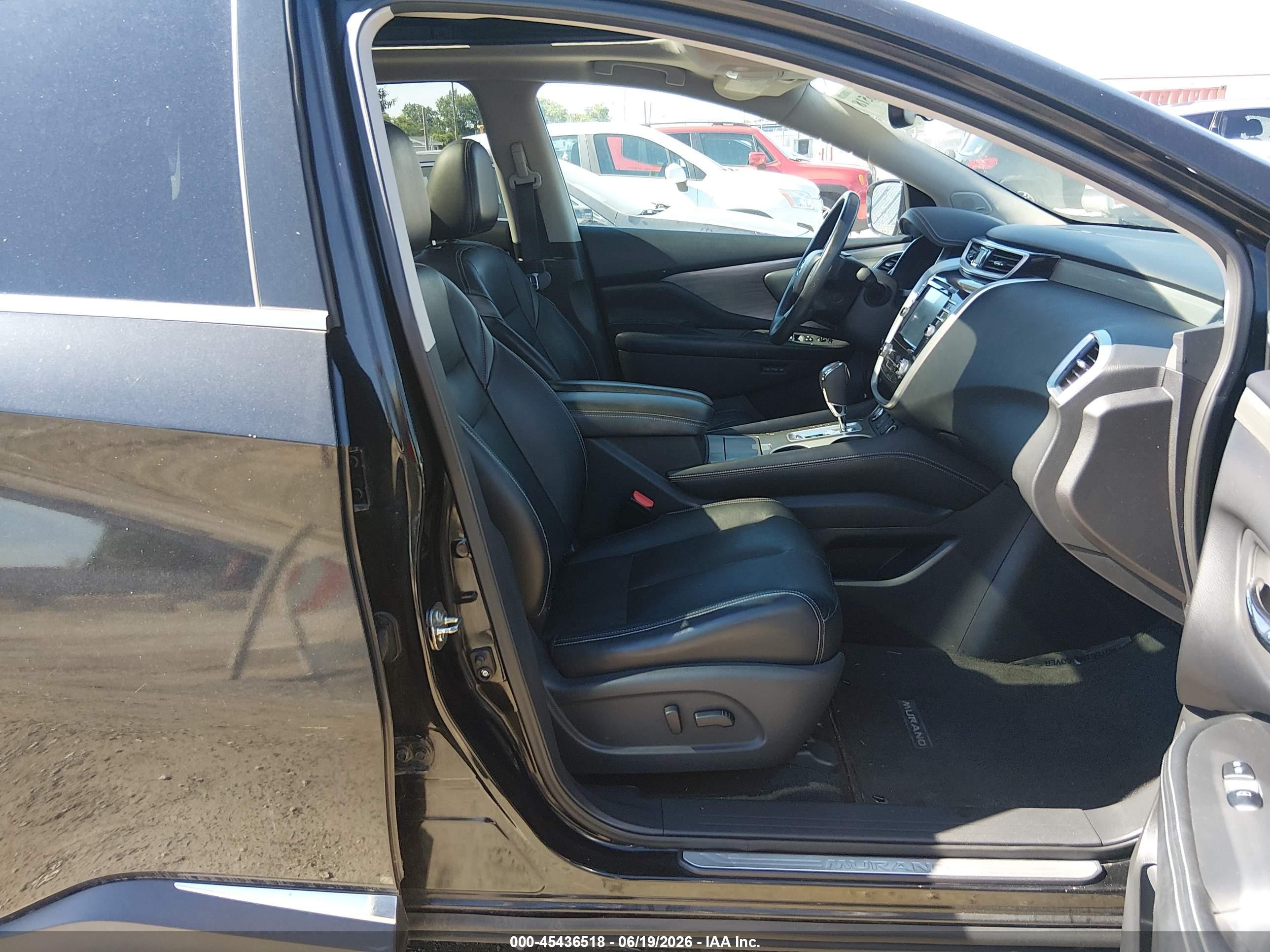 2015 Nissan Murano Sl Black vin: 5N1AZ2MH7FN214271