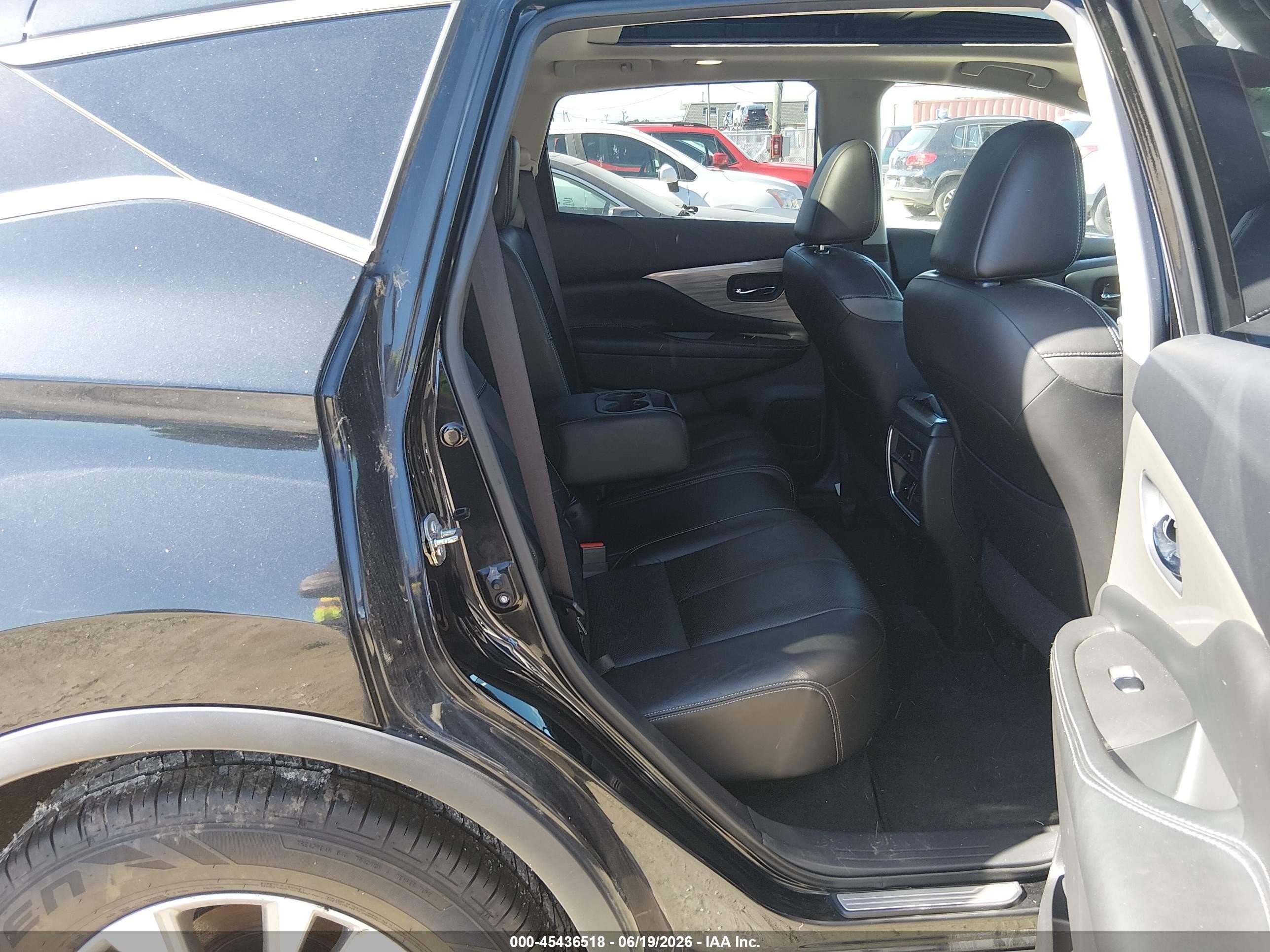 2015 Nissan Murano Sl Black vin: 5N1AZ2MH7FN214271