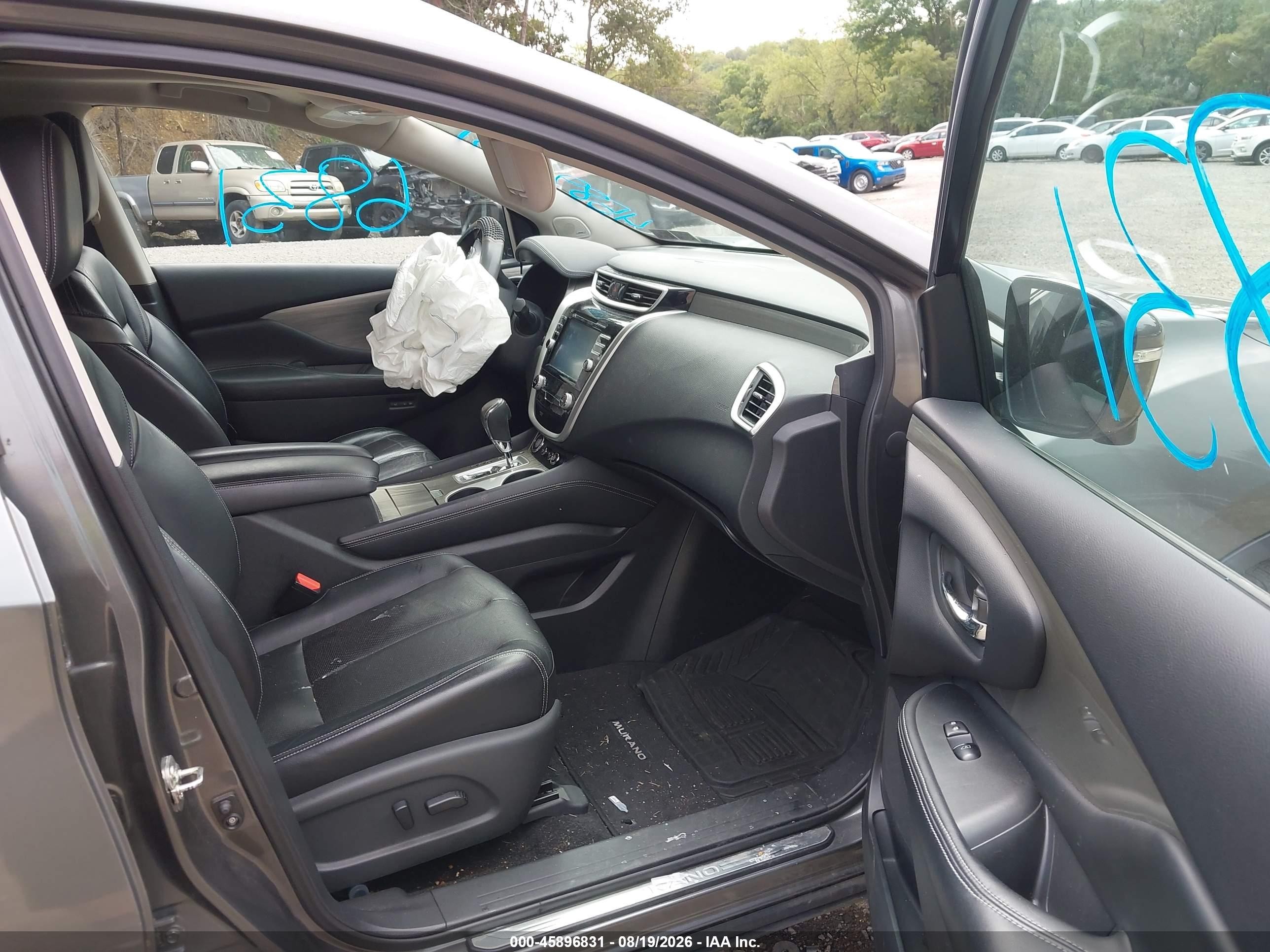 2015 Nissan Murano Platinum Серый vin: 5N1AZ2MH7FN217168