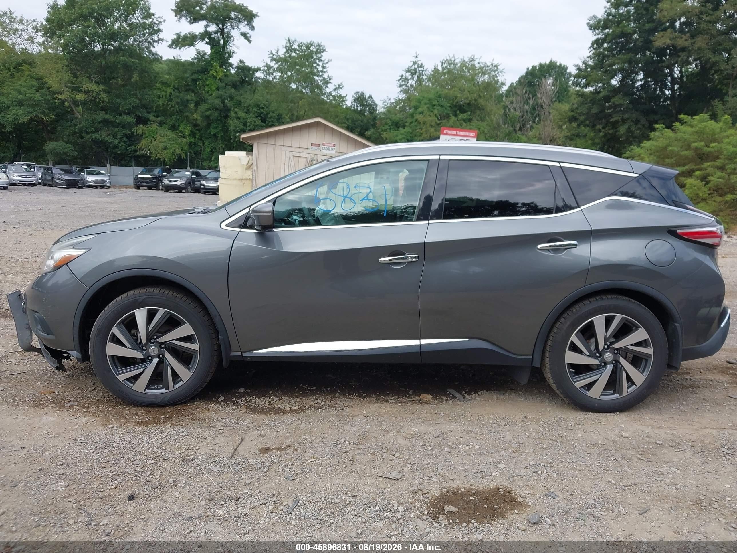 2015 Nissan Murano Platinum Серый vin: 5N1AZ2MH7FN217168