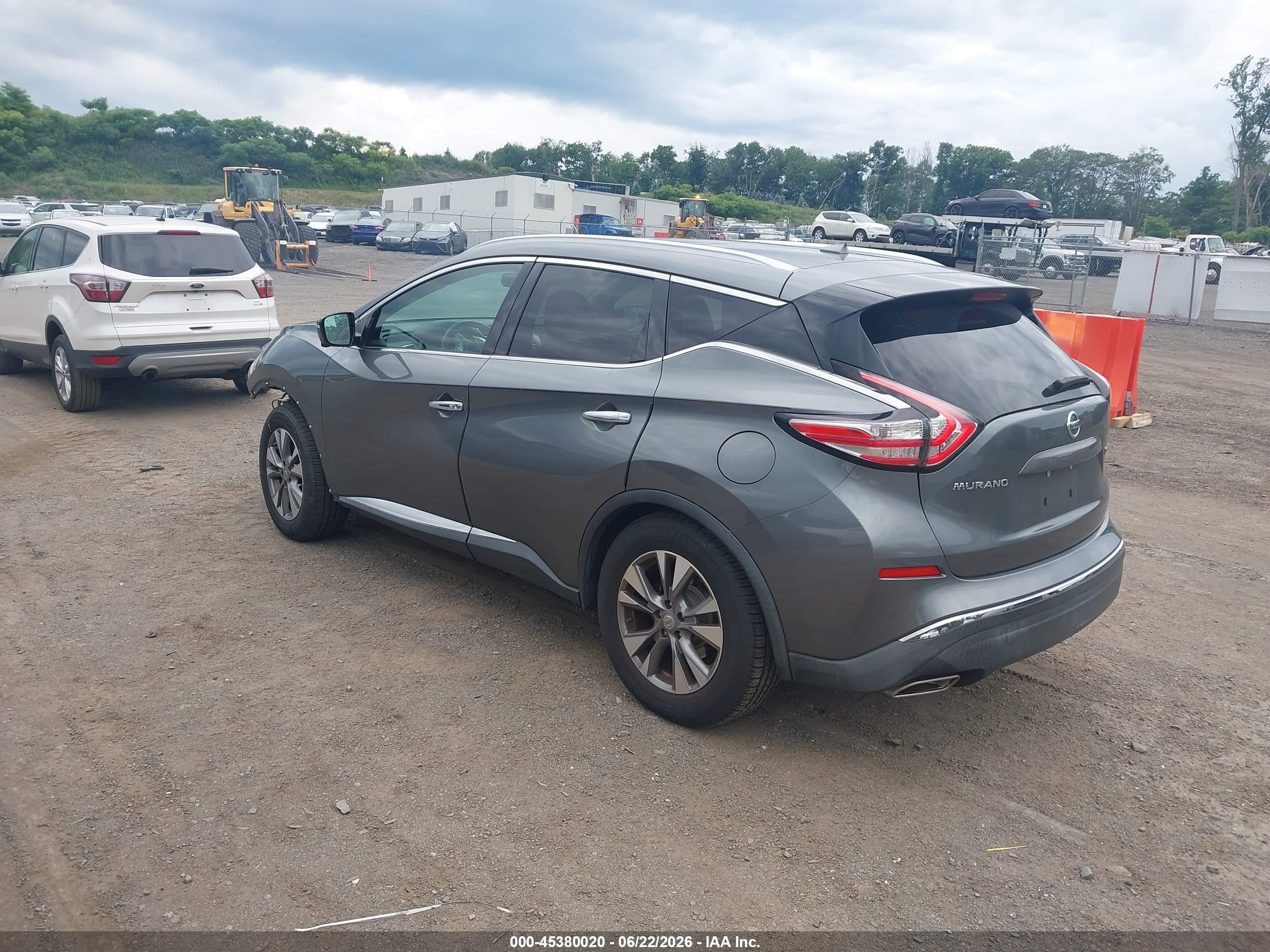 2015 Nissan Murano Sl Gray vin: 5N1AZ2MH7FN220765