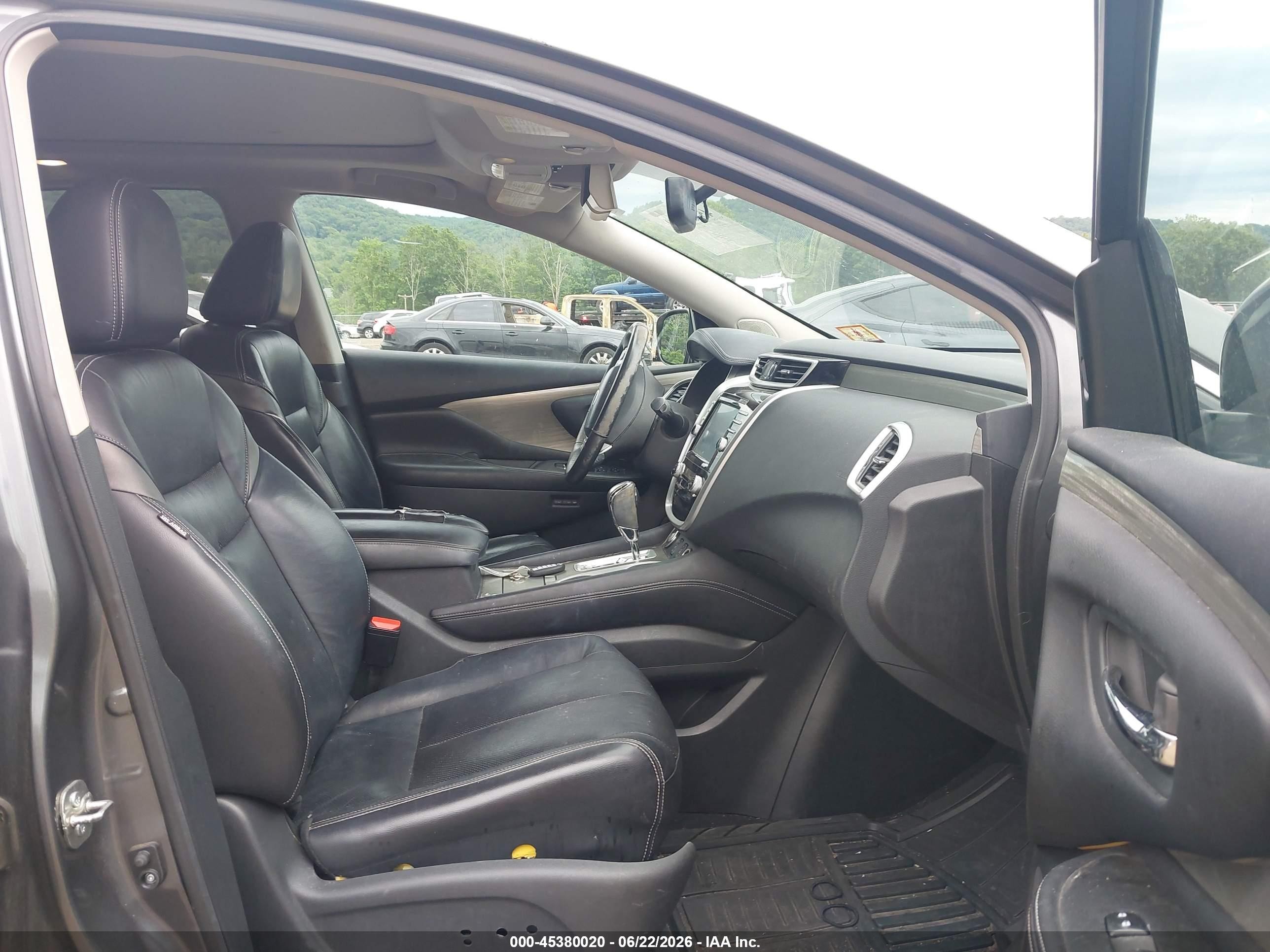 2015 Nissan Murano Sl Gray vin: 5N1AZ2MH7FN220765