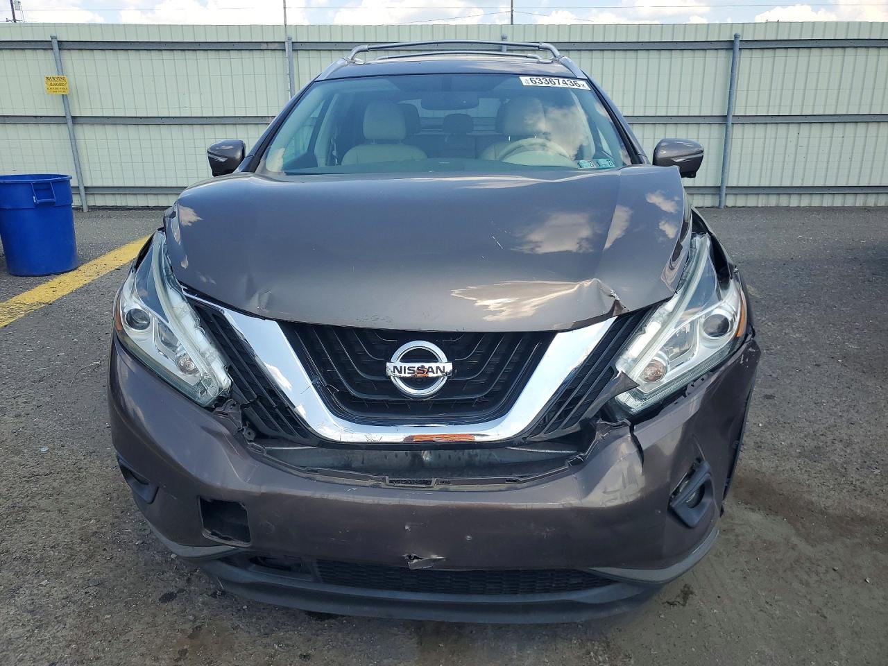 2015 Nissan Murano Platinum Gray vin: 5N1AZ2MH7FN234147