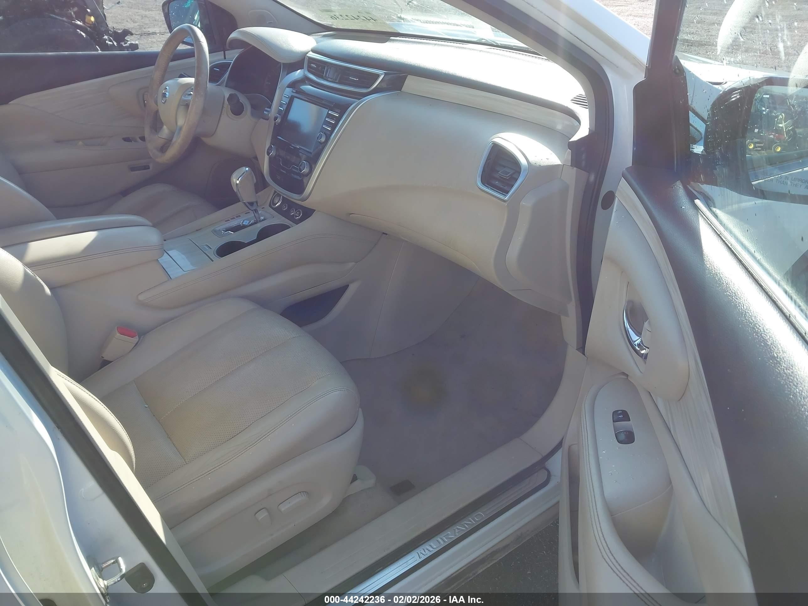2015 Nissan Murano Platinum White vin: 5N1AZ2MH7FN235864