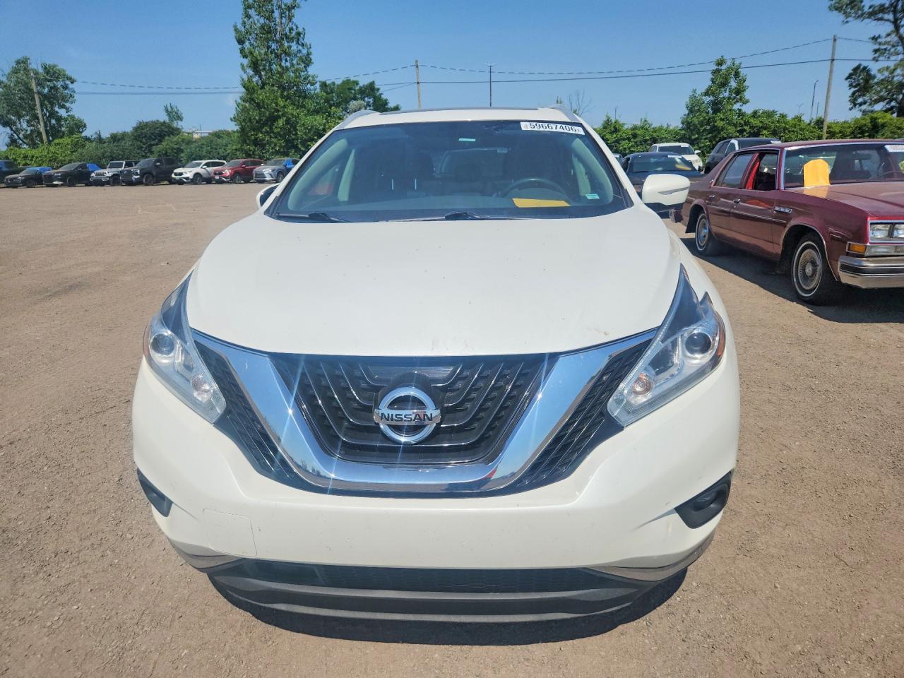 2015 Nissan Murano S Белый vin: 5N1AZ2MH7FN253085