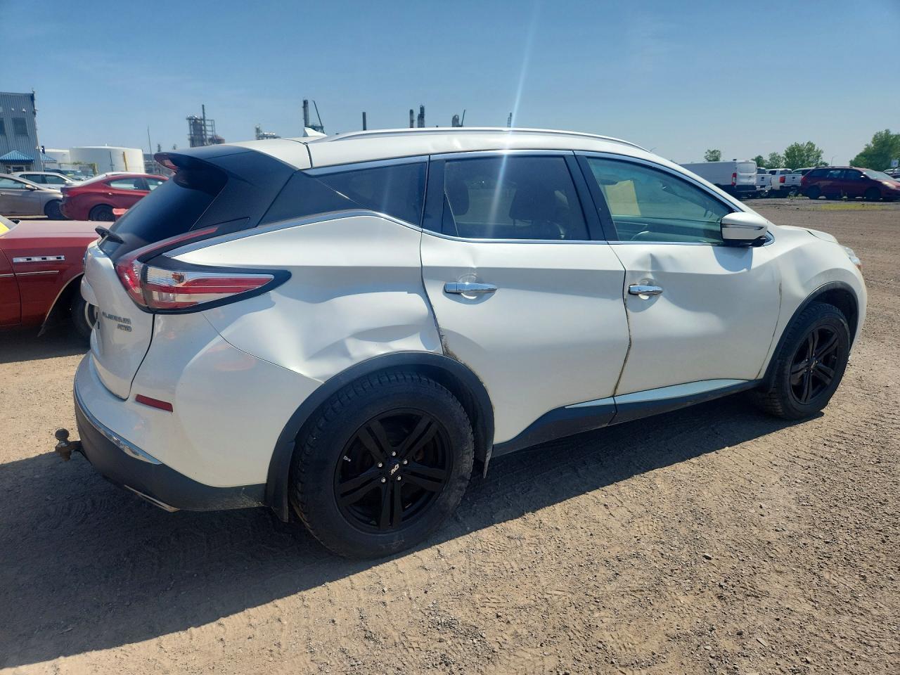 2015 Nissan Murano S Белый vin: 5N1AZ2MH7FN253085