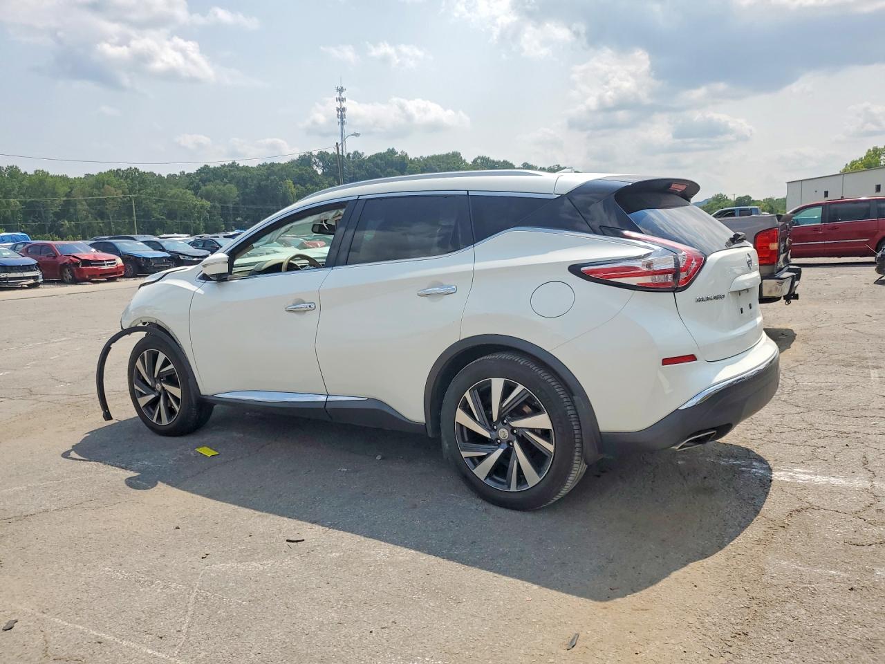 2015 Nissan Murano Platinum White vin: 5N1AZ2MH7FN254947