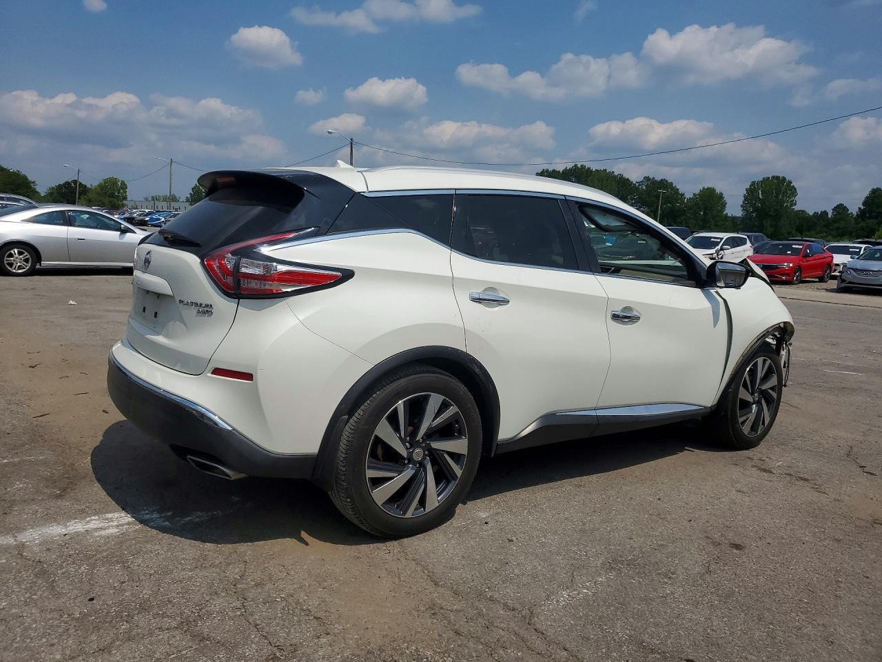 2015 Nissan Murano Platinum White vin: 5N1AZ2MH7FN254947
