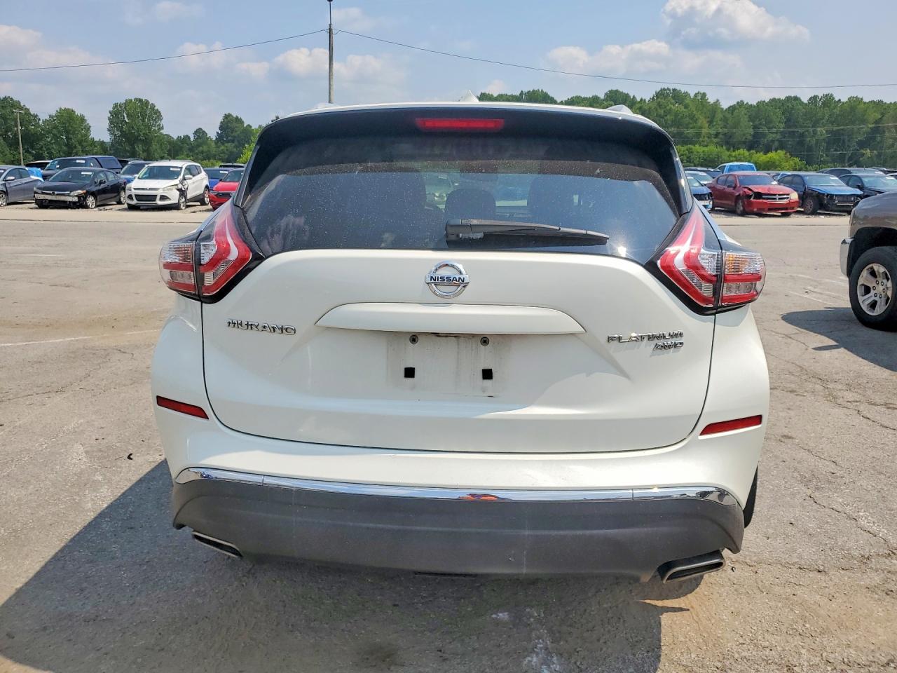 2015 Nissan Murano Platinum White vin: 5N1AZ2MH7FN254947