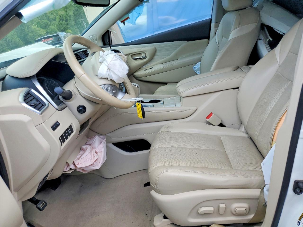 2015 Nissan Murano Platinum White vin: 5N1AZ2MH7FN254947