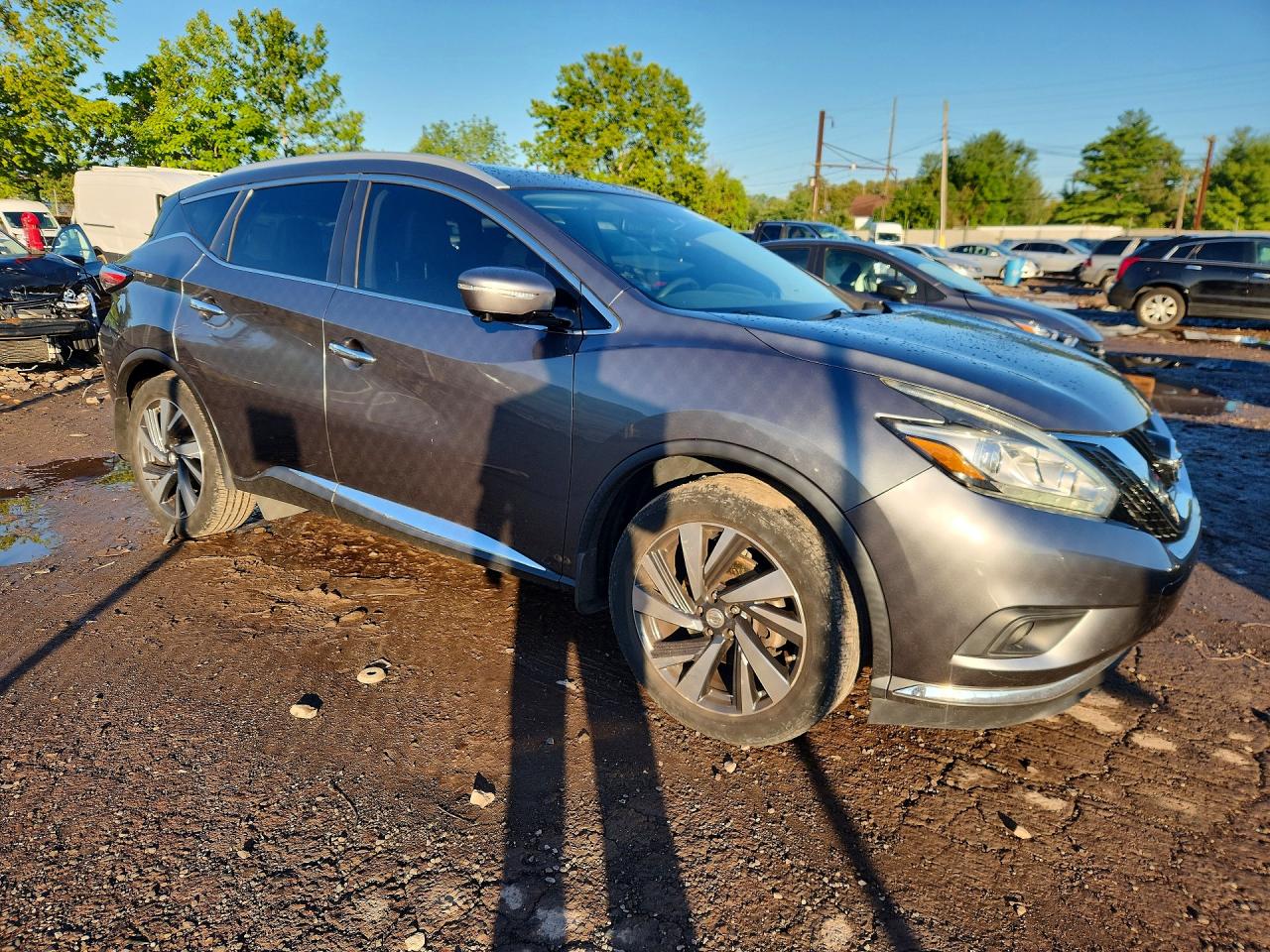 2015 Nissan Murano Platinum Gray vin: 5N1AZ2MH7FN256424