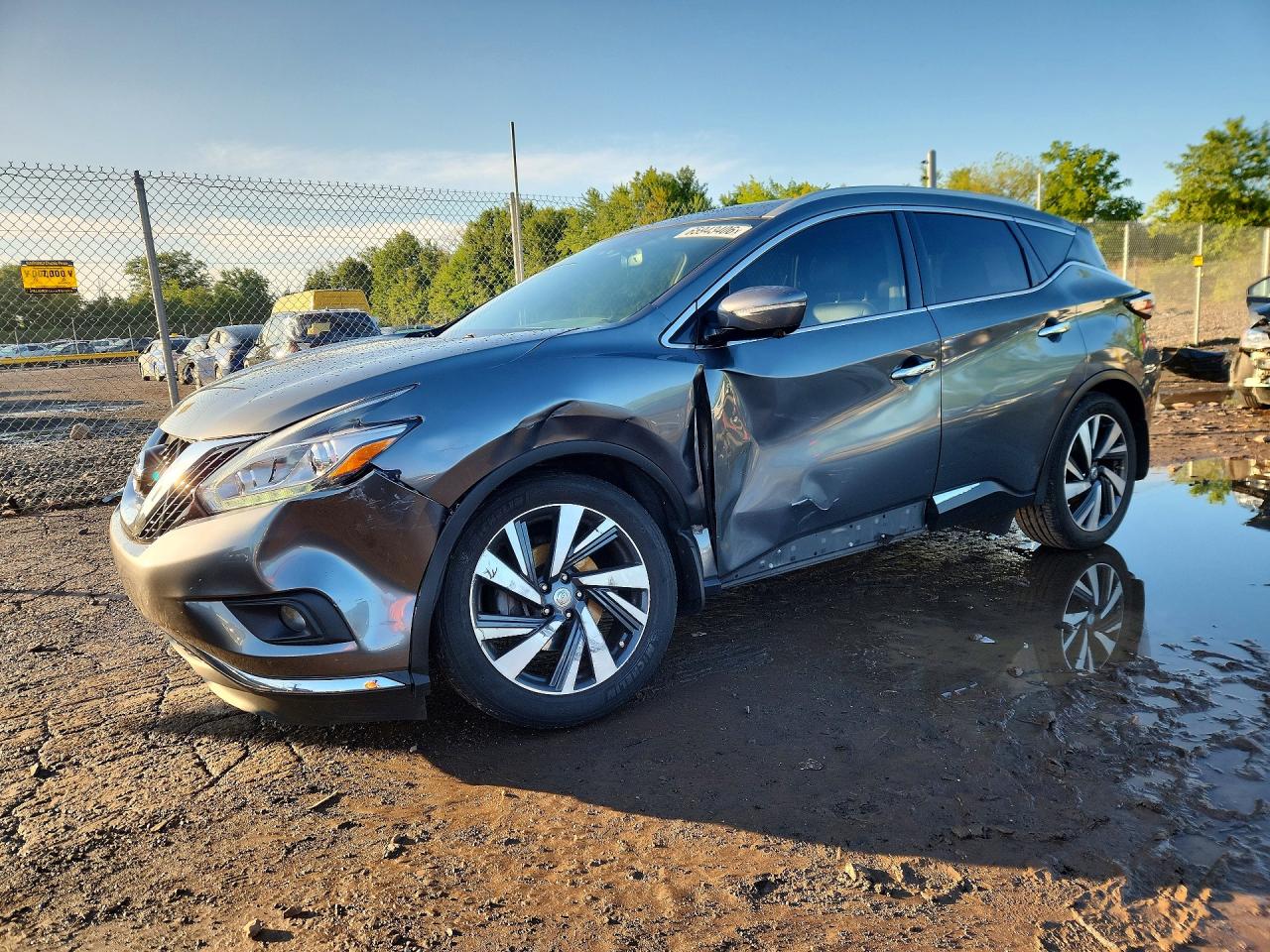 2015 Nissan Murano Platinum Gray vin: 5N1AZ2MH7FN256424