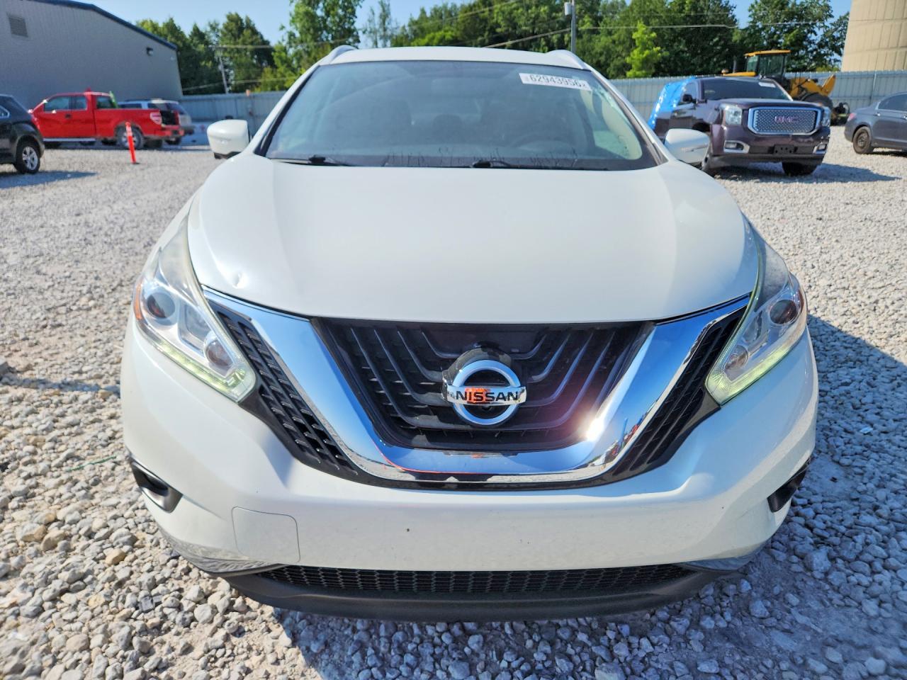 2015 Nissan Murano Sl White vin: 5N1AZ2MH7FN263695