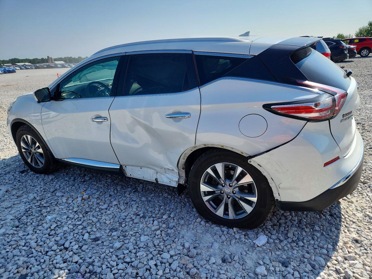 2015 Nissan Murano Sl White vin: 5N1AZ2MH7FN263695