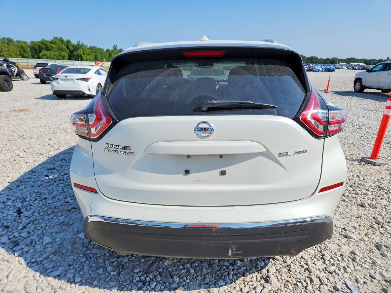 2015 Nissan Murano Sl White vin: 5N1AZ2MH7FN263695