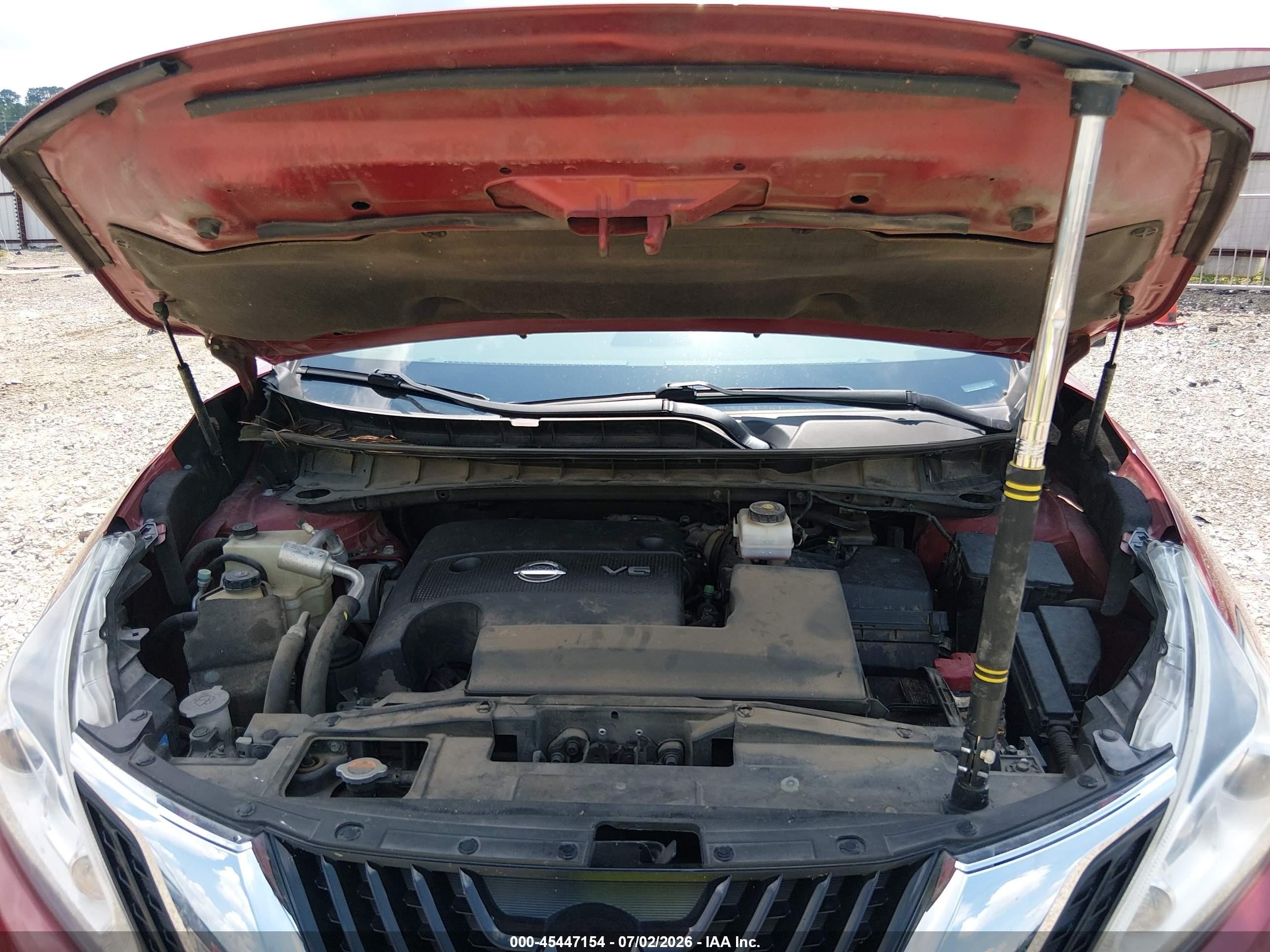 2015 Nissan Murano Sl Burgundy vin: 5N1AZ2MH7FN265284