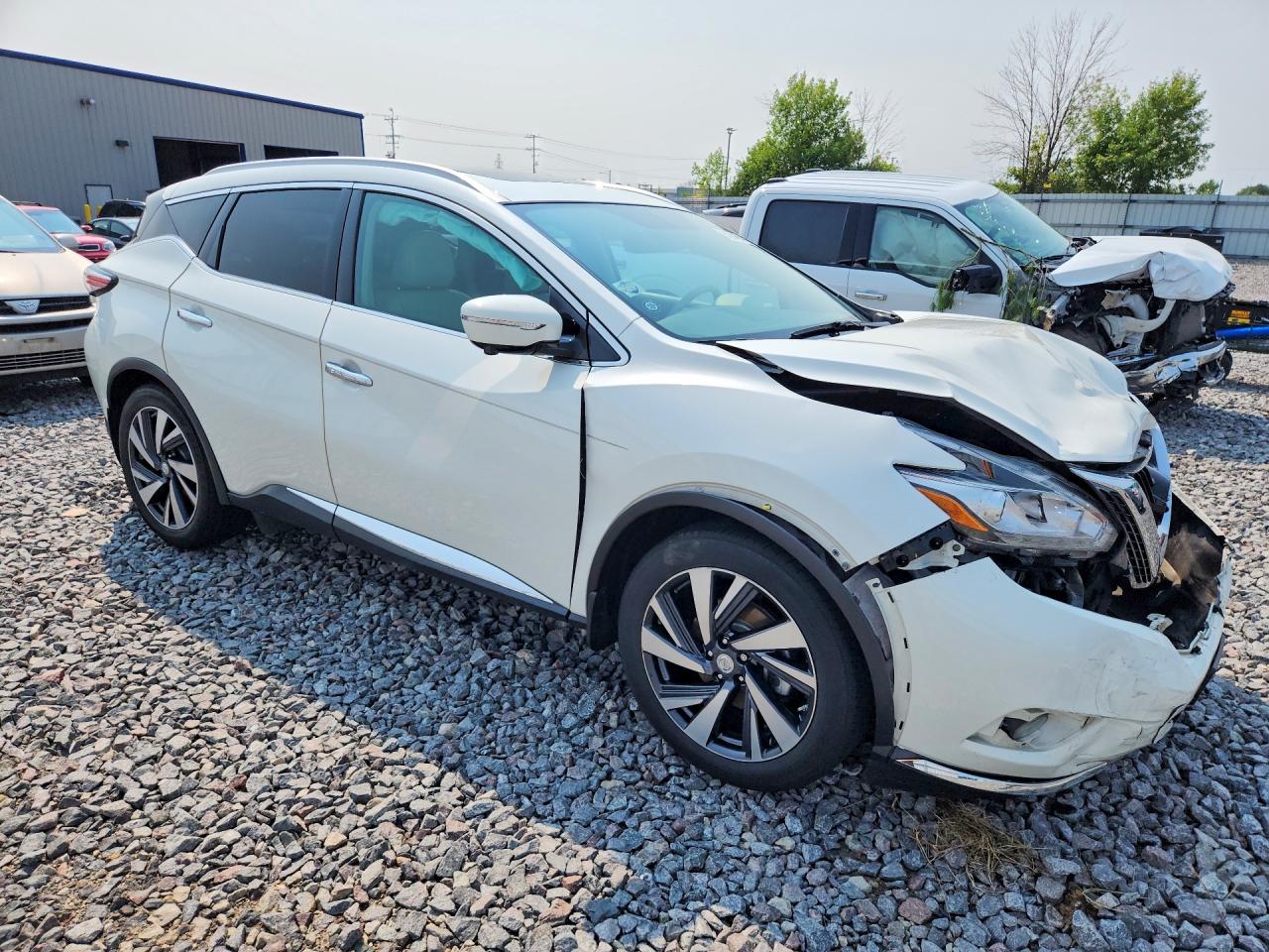 2015 Nissan Murano Platinum White vin: 5N1AZ2MH7FN271103