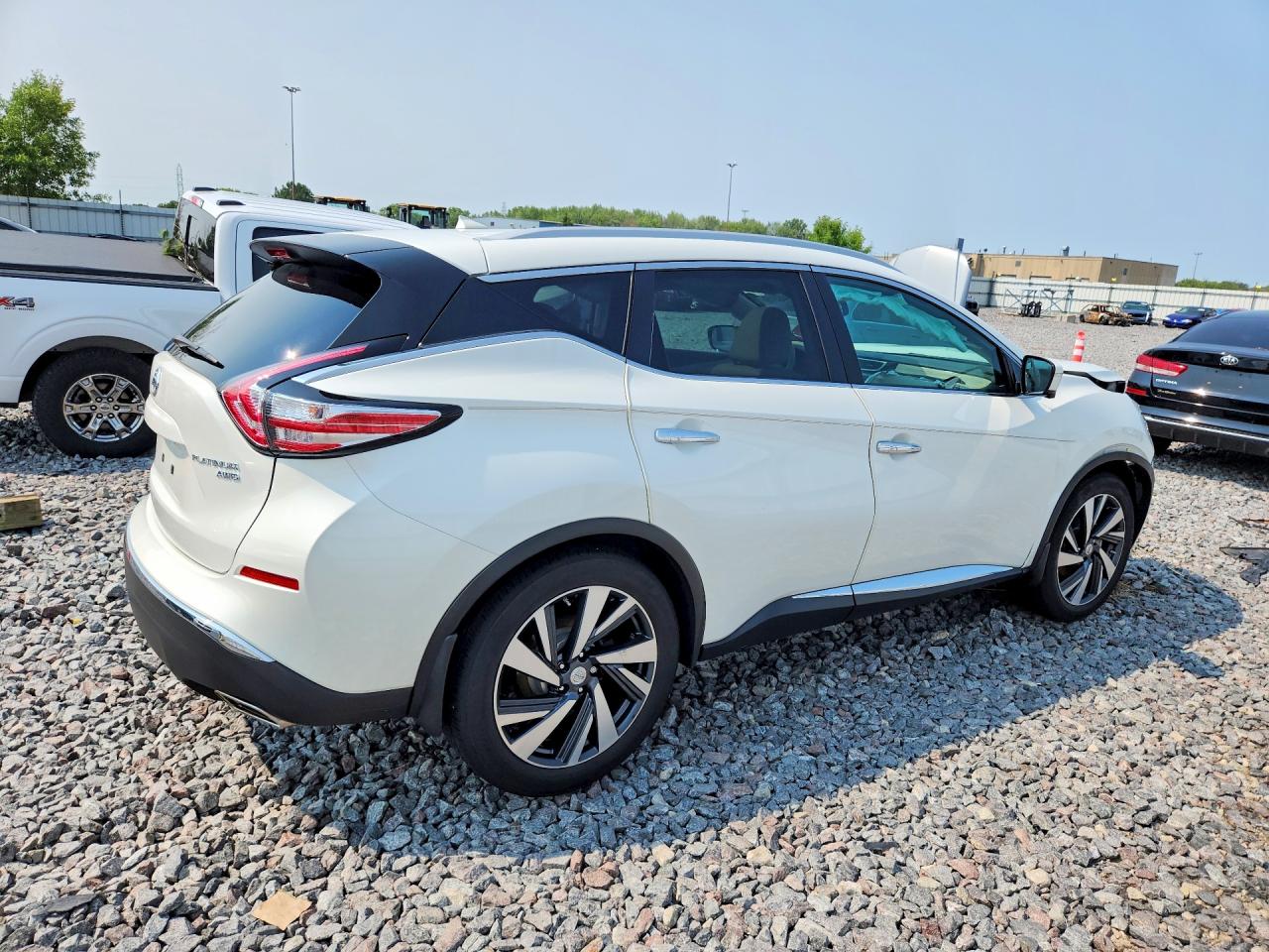 2015 Nissan Murano Platinum White vin: 5N1AZ2MH7FN271103