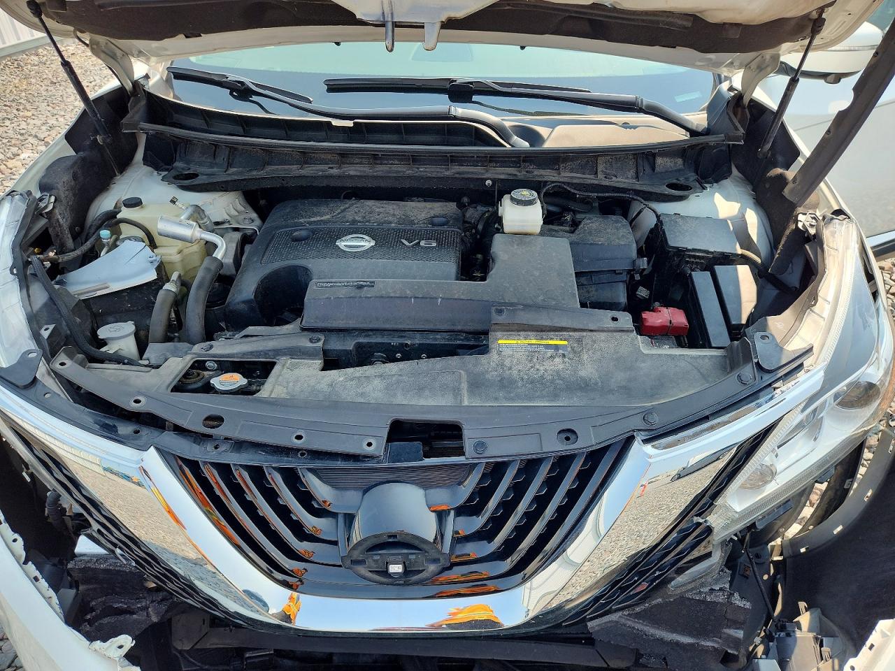 2015 Nissan Murano Platinum White vin: 5N1AZ2MH7FN271103