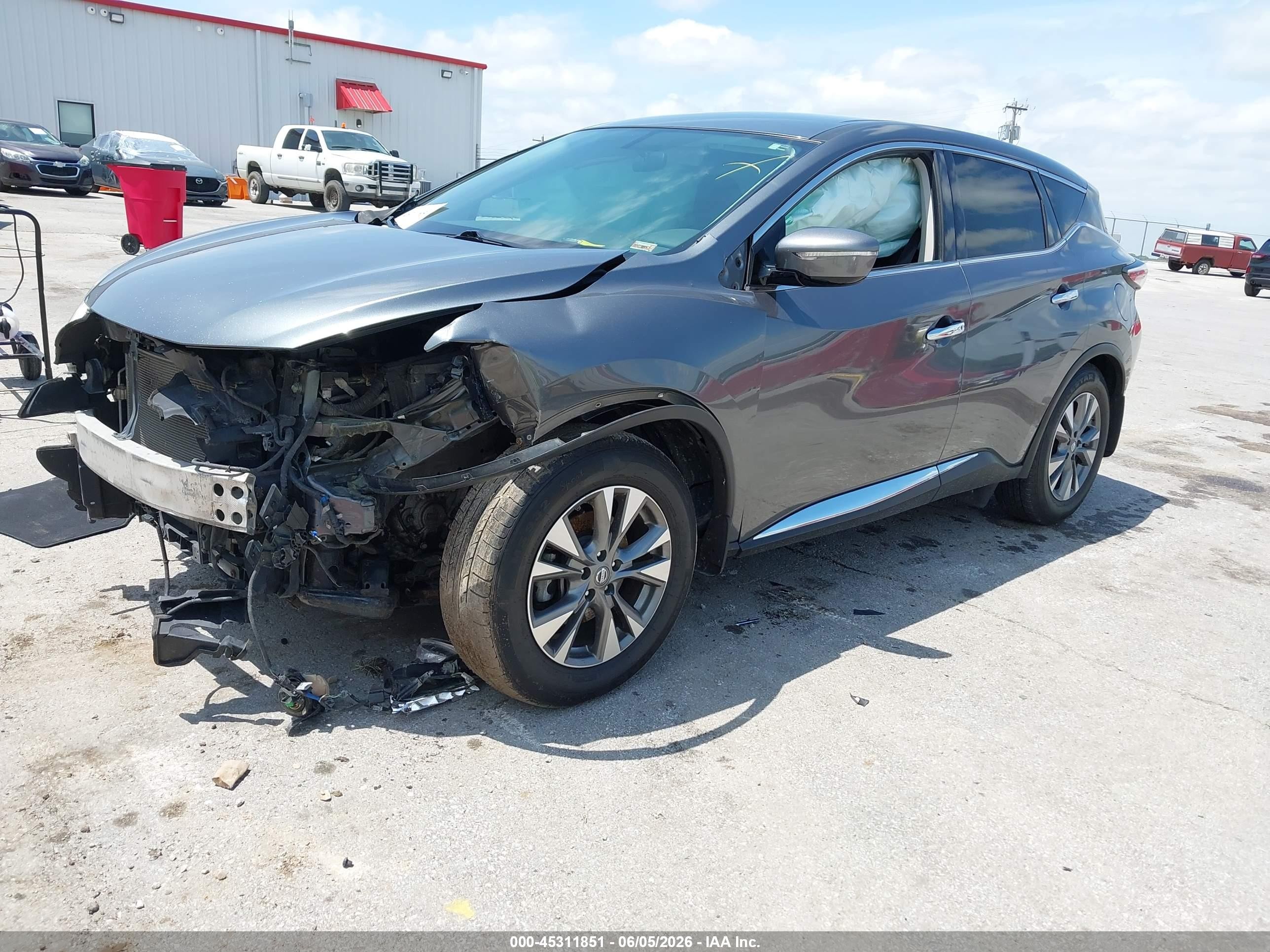 2015 Nissan Murano S Gray vin: 5N1AZ2MH7FN275247