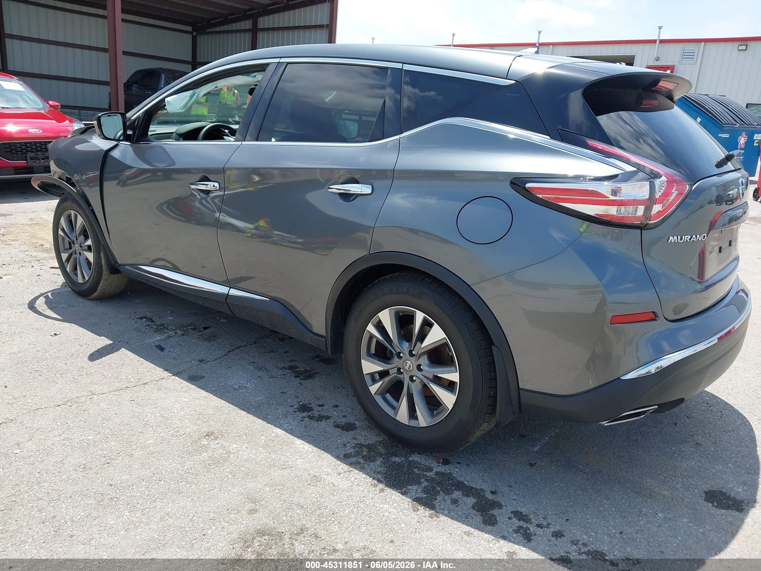 2015 Nissan Murano S Gray vin: 5N1AZ2MH7FN275247