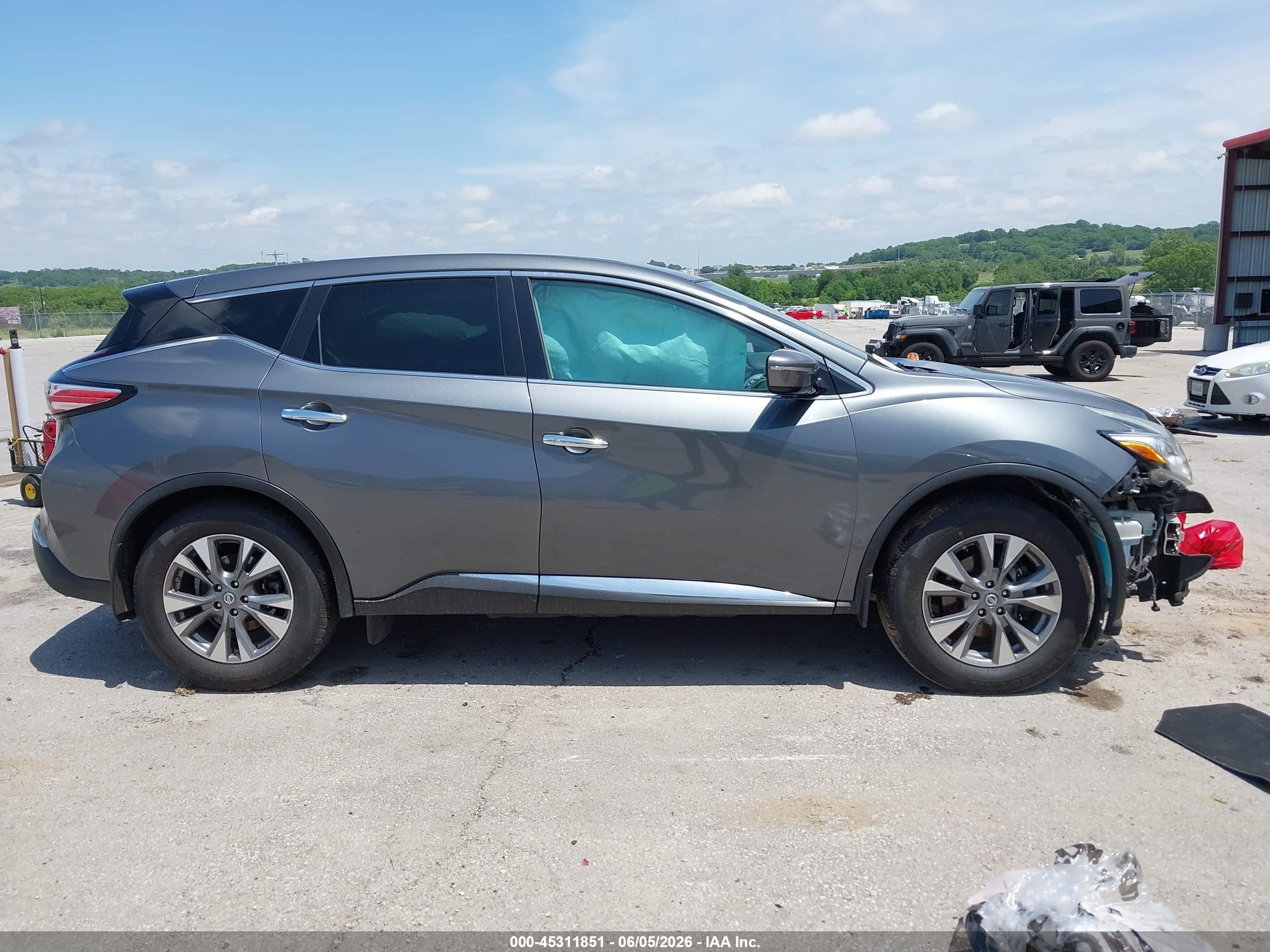 2015 Nissan Murano S Gray vin: 5N1AZ2MH7FN275247