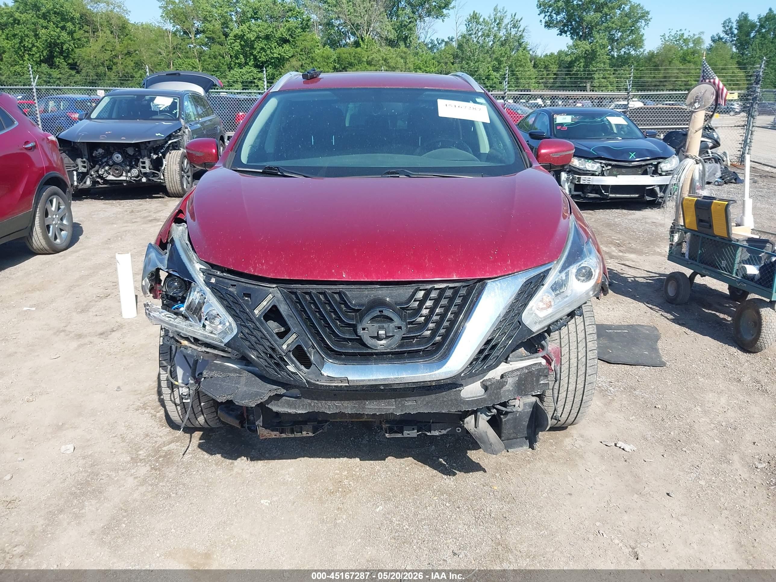 2015 Nissan Murano Platinum Red vin: 5N1AZ2MH7FN289259
